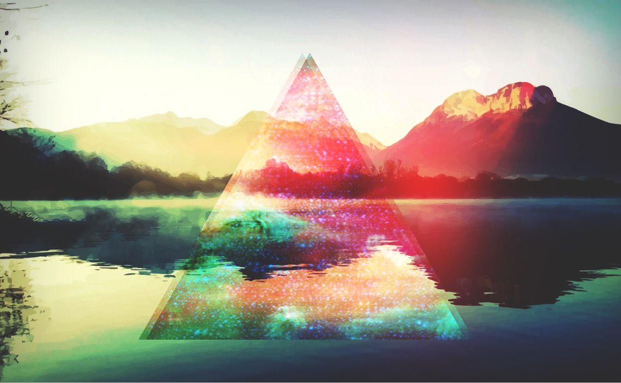 1244x769 Hipster Triangle Wallpaper Background