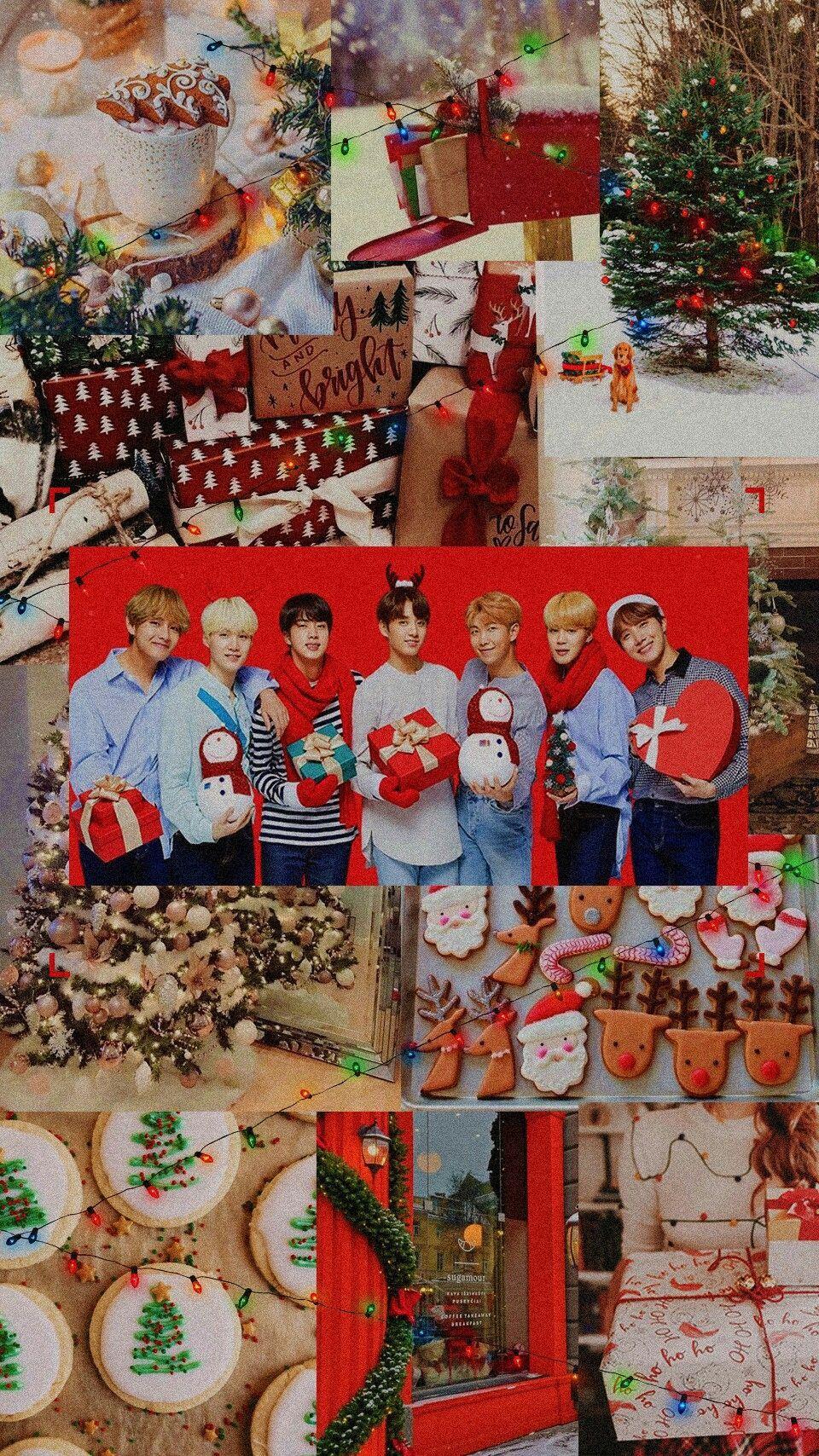 BTS Christmas Aesthetic Wallpapers - Top Free BTS Christmas Aesthetic ...