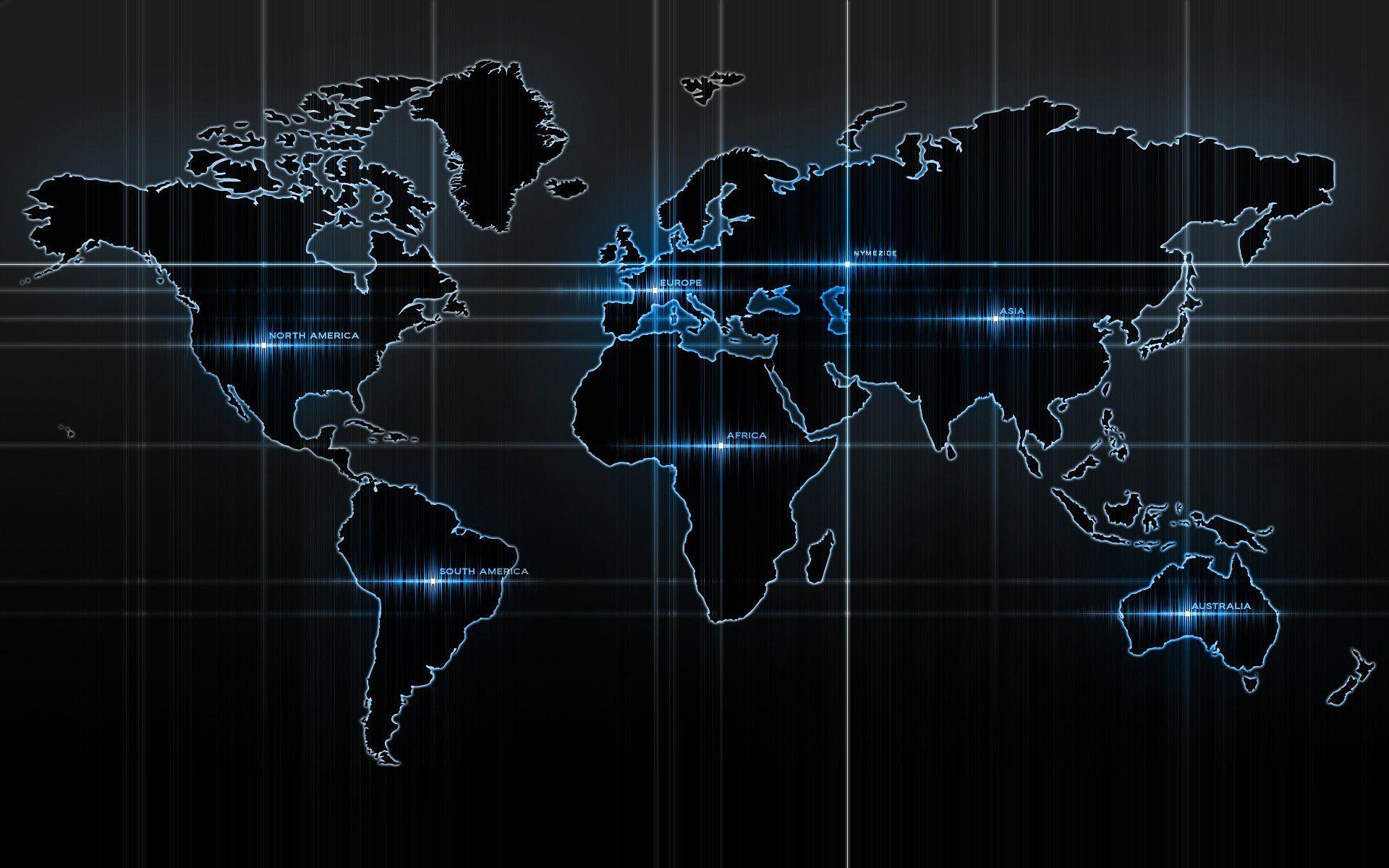 Hình nền và hình nền HD bản đồ thế giới 1920x1200