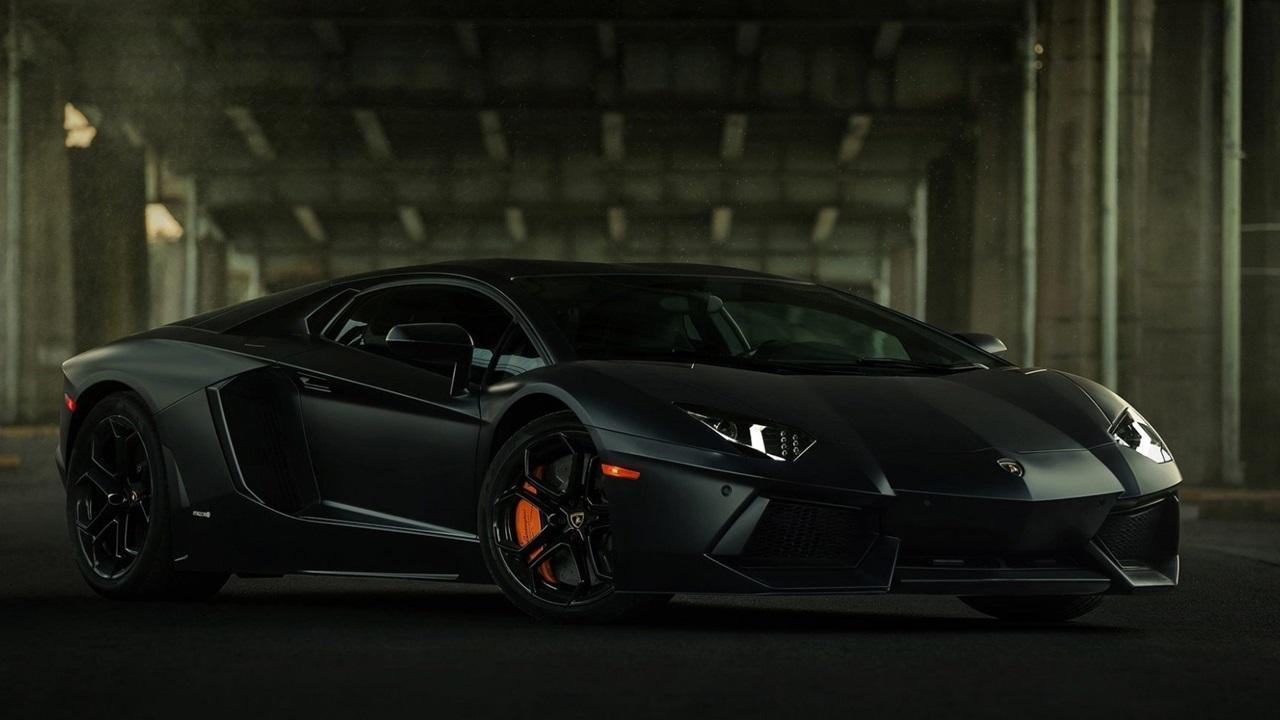 1280x720 Black Lamborghini Wallpaper for Android