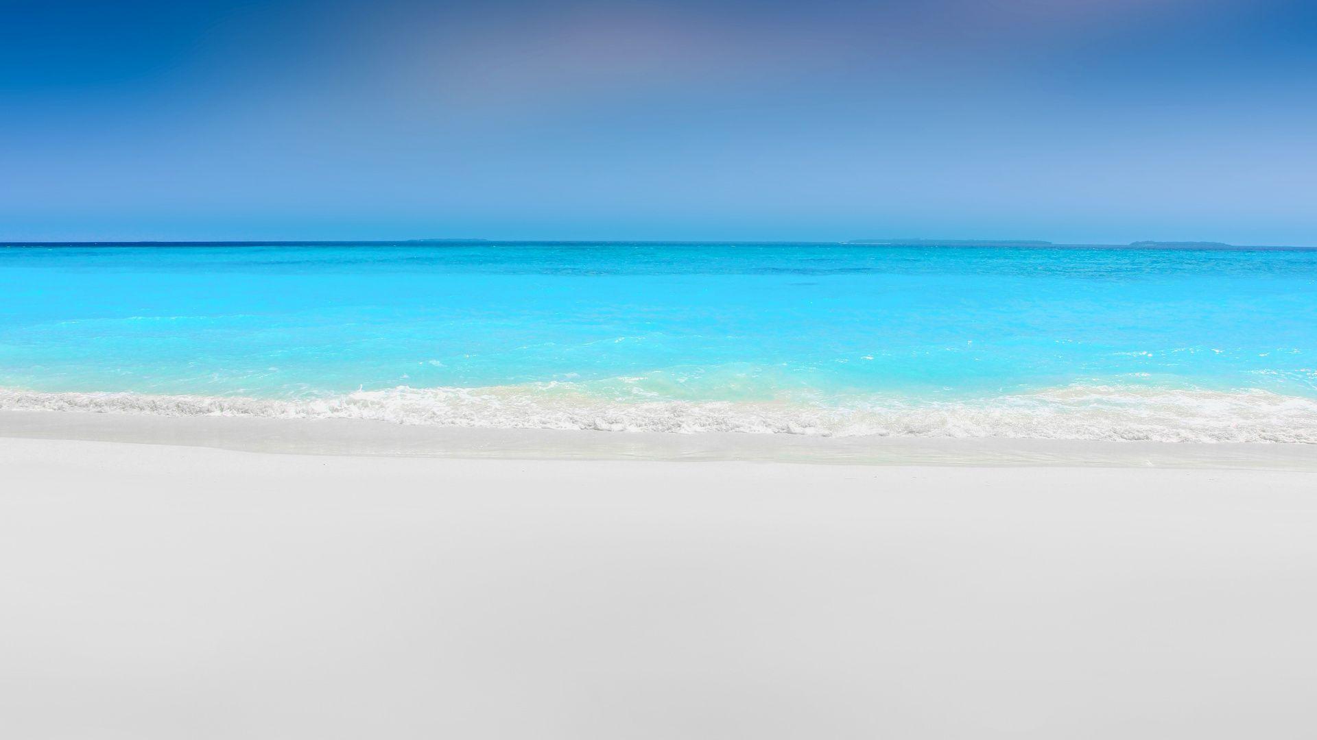 1920x1080 Download Sea, white sand, nature, beach wallpaper, 1920x Full HD, HDTV, FHD, 1080p