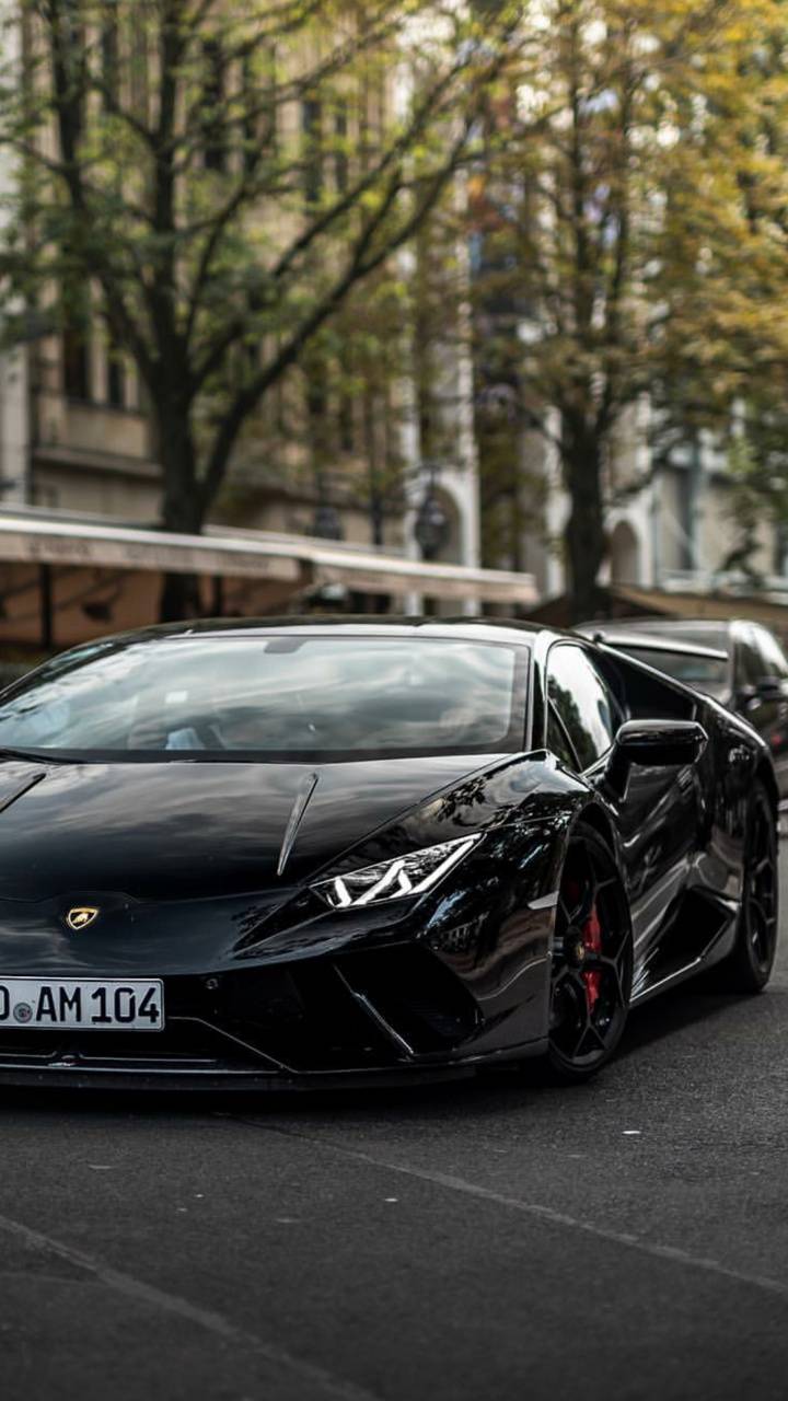 720x1280 Black Lambo wallpaper