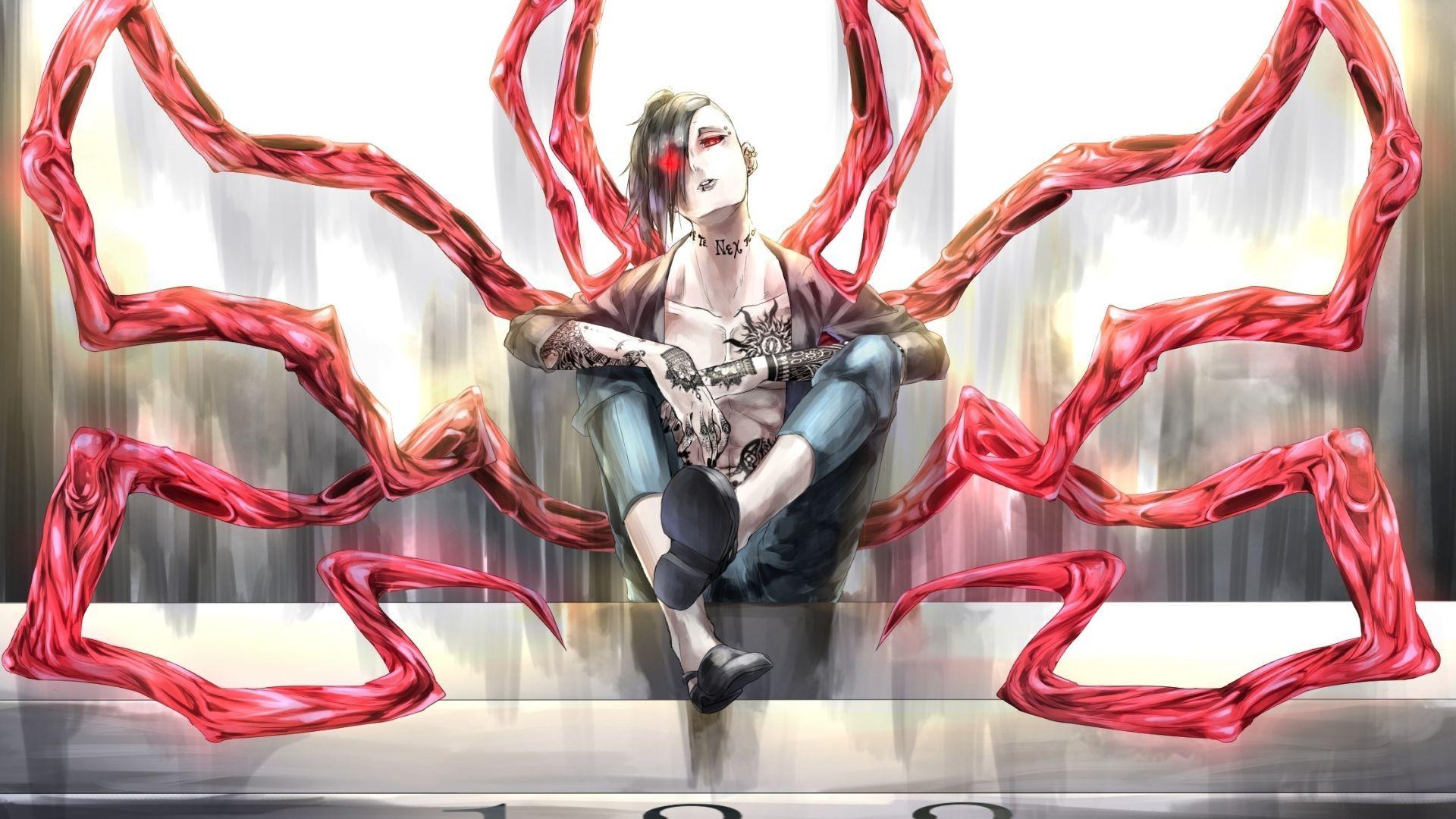 1920x1080 Desktop wallpaper tatto, anime, uta, tokyo ghoul, HD image, picture, background, a24768