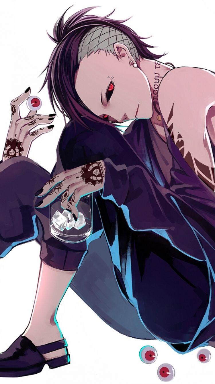 750x1334 Uta Tokyo Ghoul Wallpaper