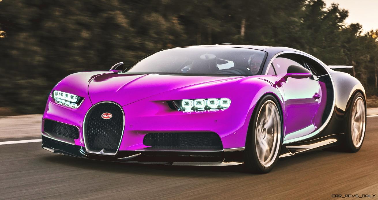 Purple Bugatti Wallpaper