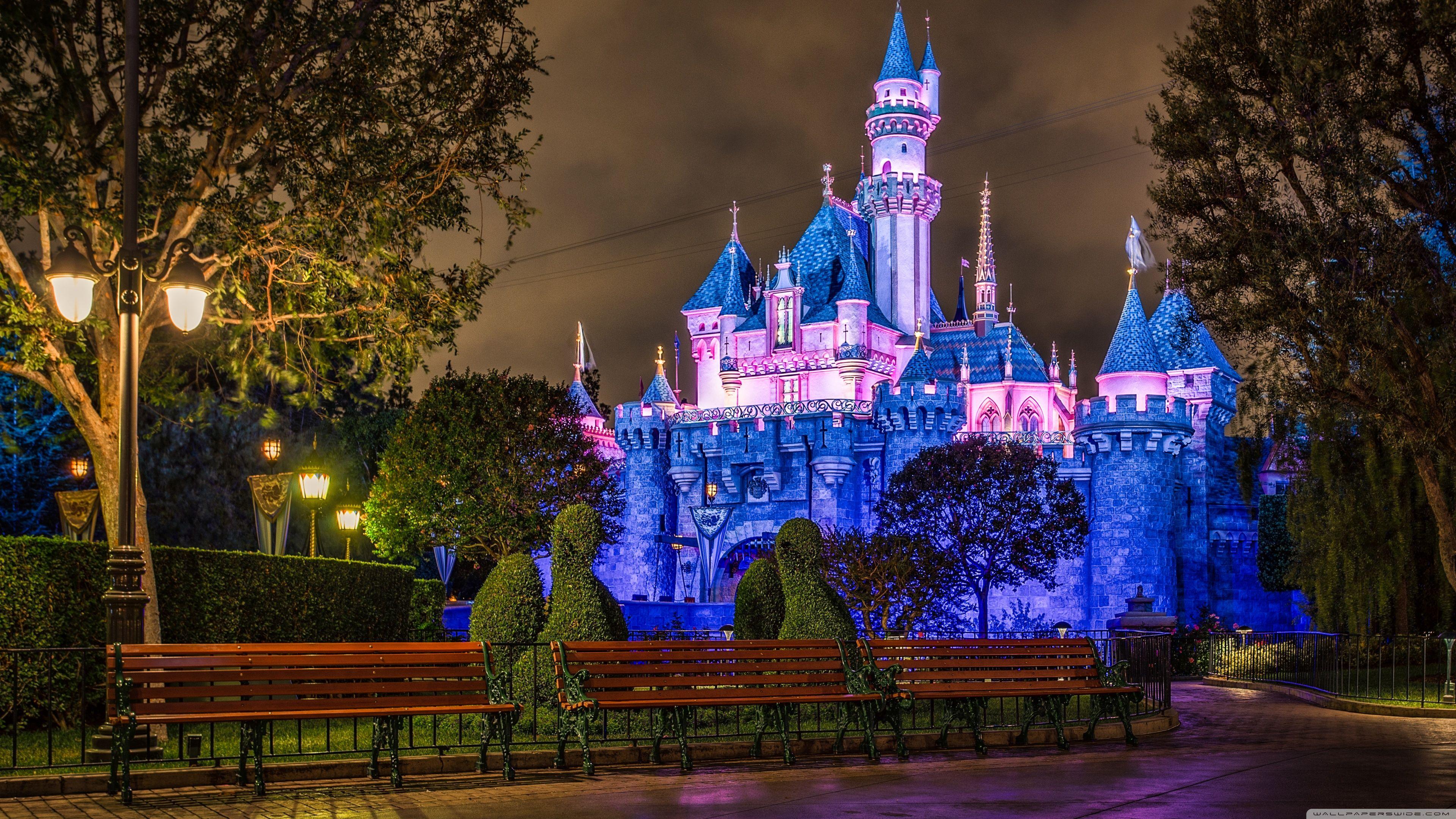 3840x2160 Castle Disneyland Paris Wallpaper