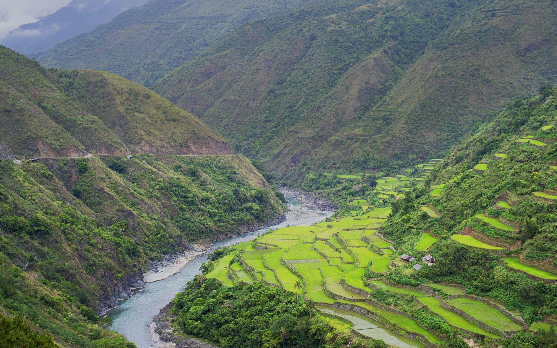 1920x1200 Rice Terraces Philippines wallpaper. Rice Terraces Philippines