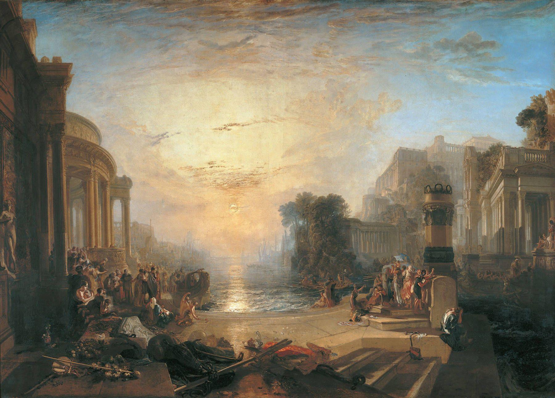 1800x1289 Title Artistic Oil Painting Wallpaper The Decline Of The Carthaginian Empire HD Wallpaper