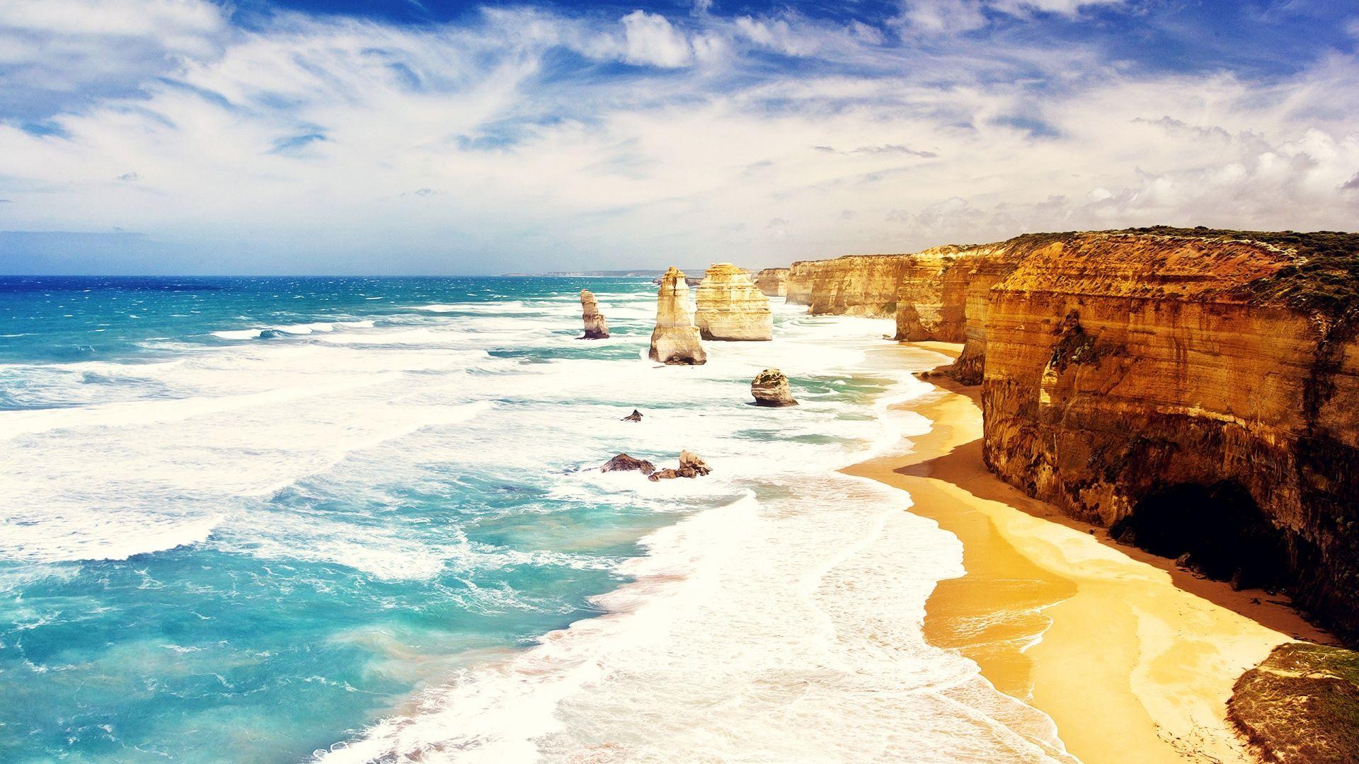 1920x1080 Australian Beach Wallpaper