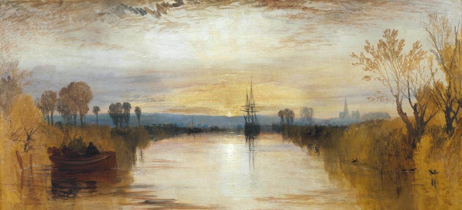 1536x698 Great British Art: Chichester Canal by Joseph Mallord William Turner c.1828