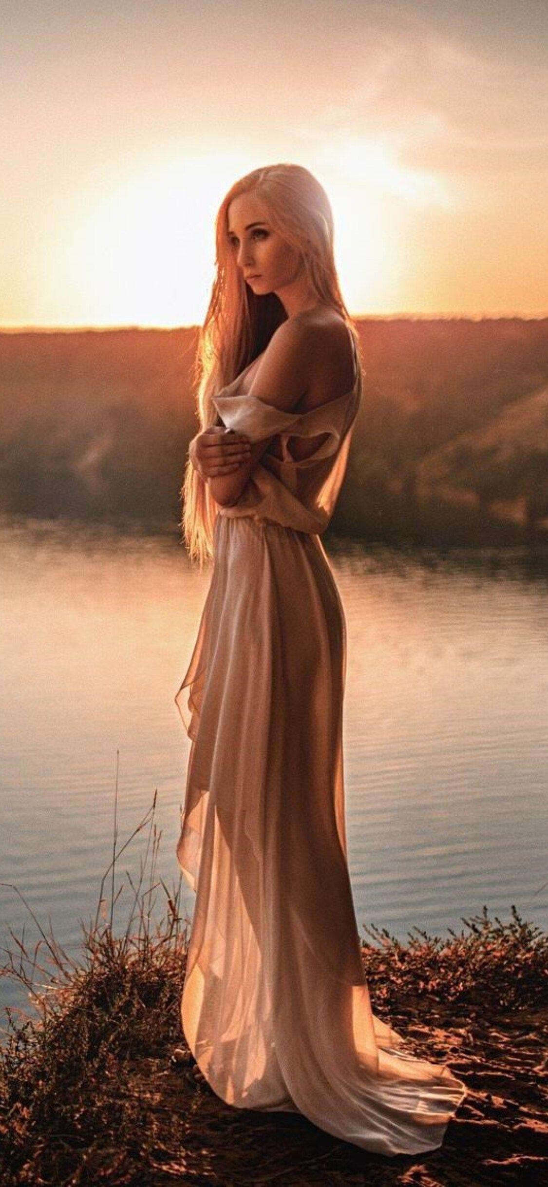 1125x2436 Beautiful Girl Art iPhone XS, iPhone iPhone X HD 4k Wallpaper, Image, Background, Photo and Picture