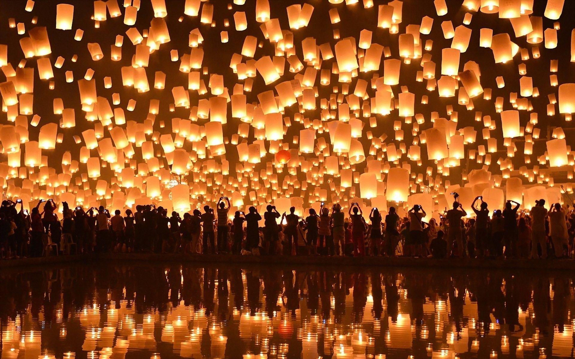 1920x1200 Lanterns Wallpaper
