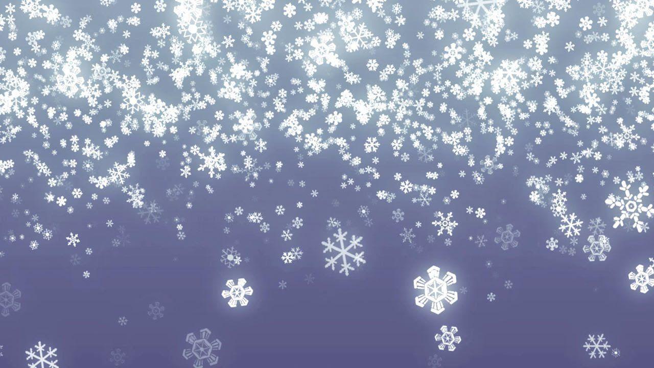 1280x720 Falling Snowflakes Background Loop For Winter Holidays