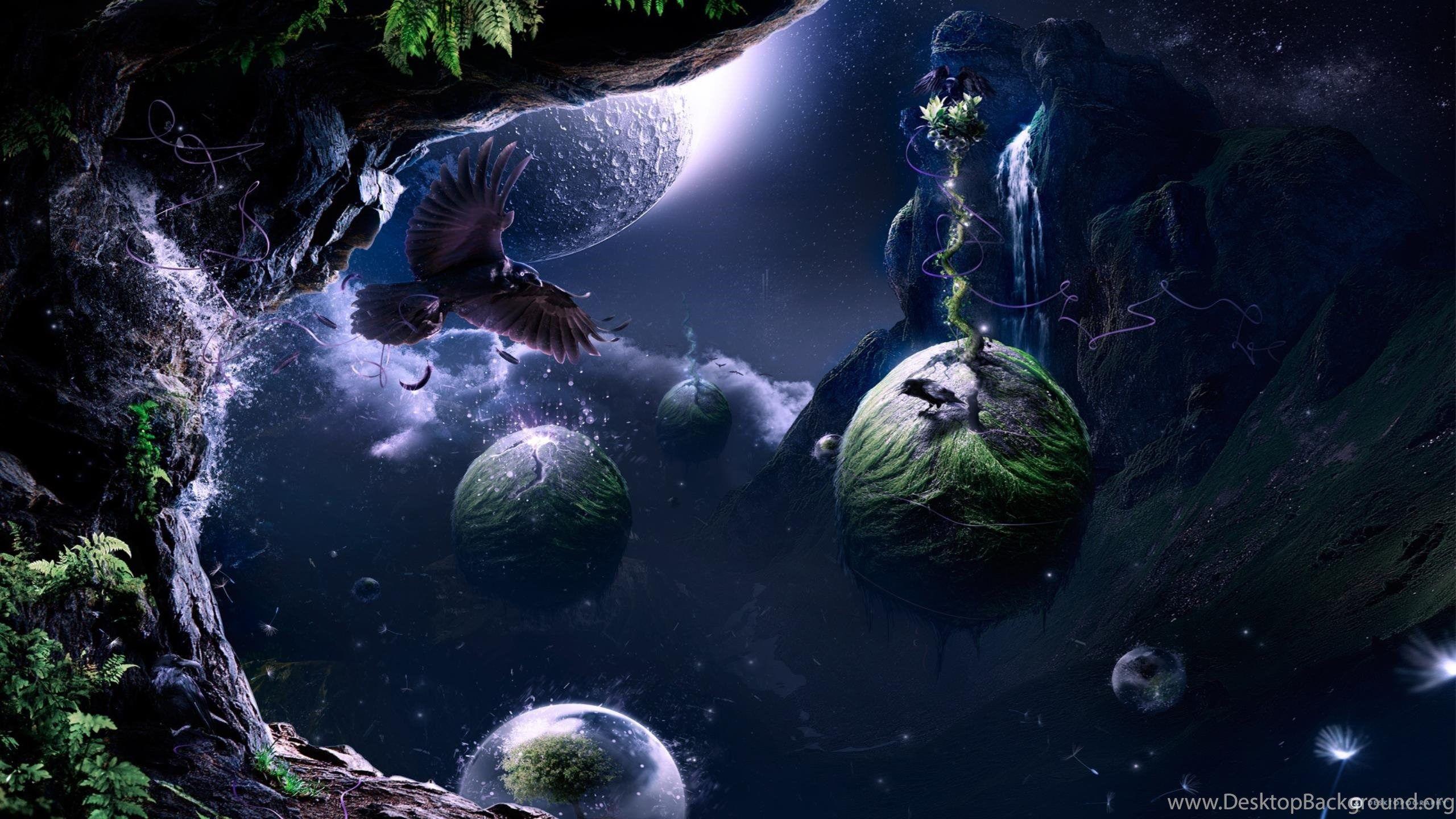 2560x1440 Archipelago Fantasy Surreal HD Wallpaper Desktop Background