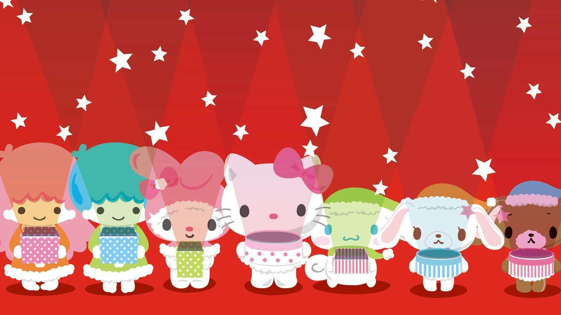 1920x1080 Hello Kitty Christmas Wallpaper