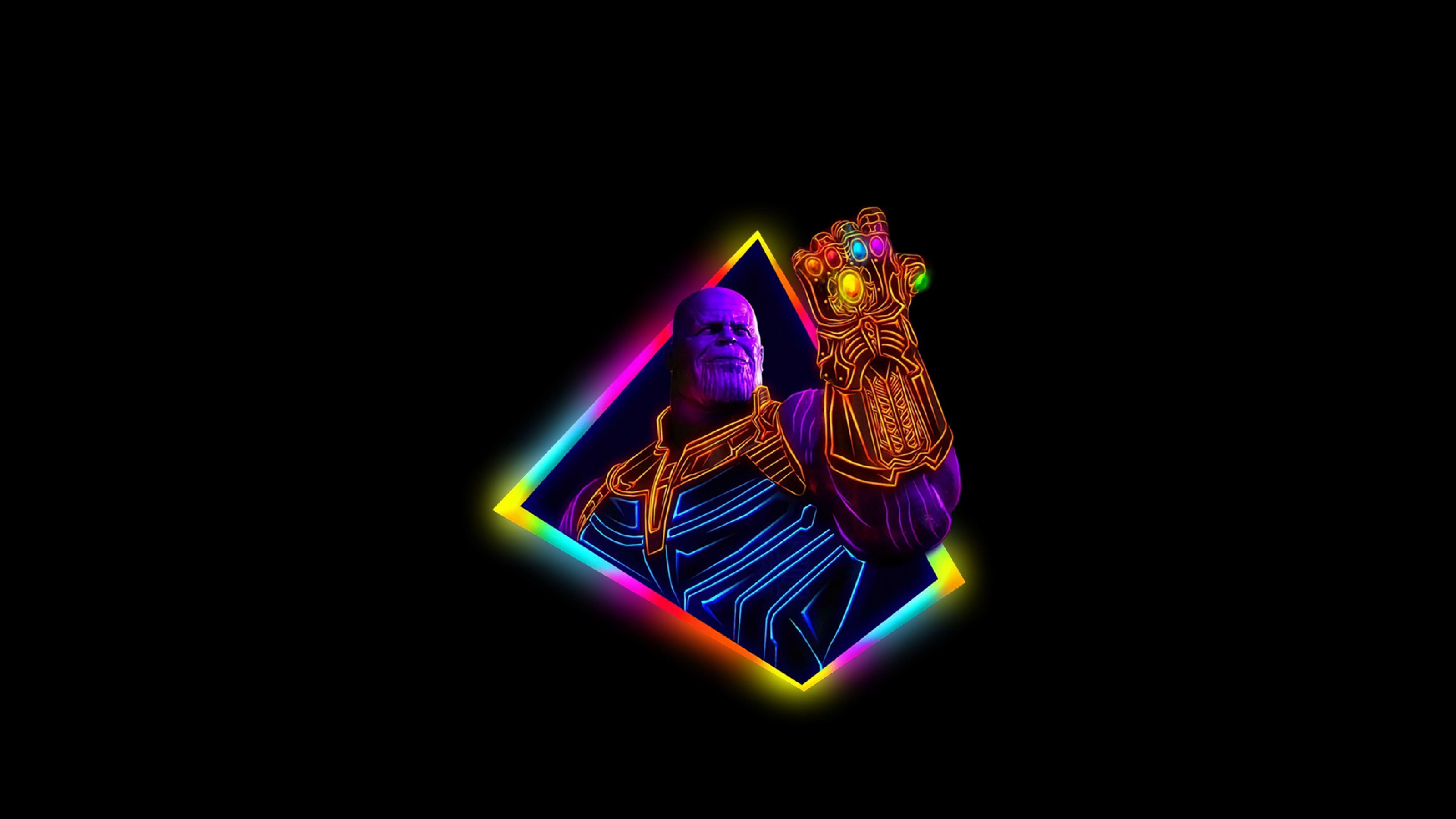 5120x2880 Thanos Avengers Infinity War 80s Outrun Art 5K Wallpaper, HD Movies 4K Wallpaper, Image, Photo and Background