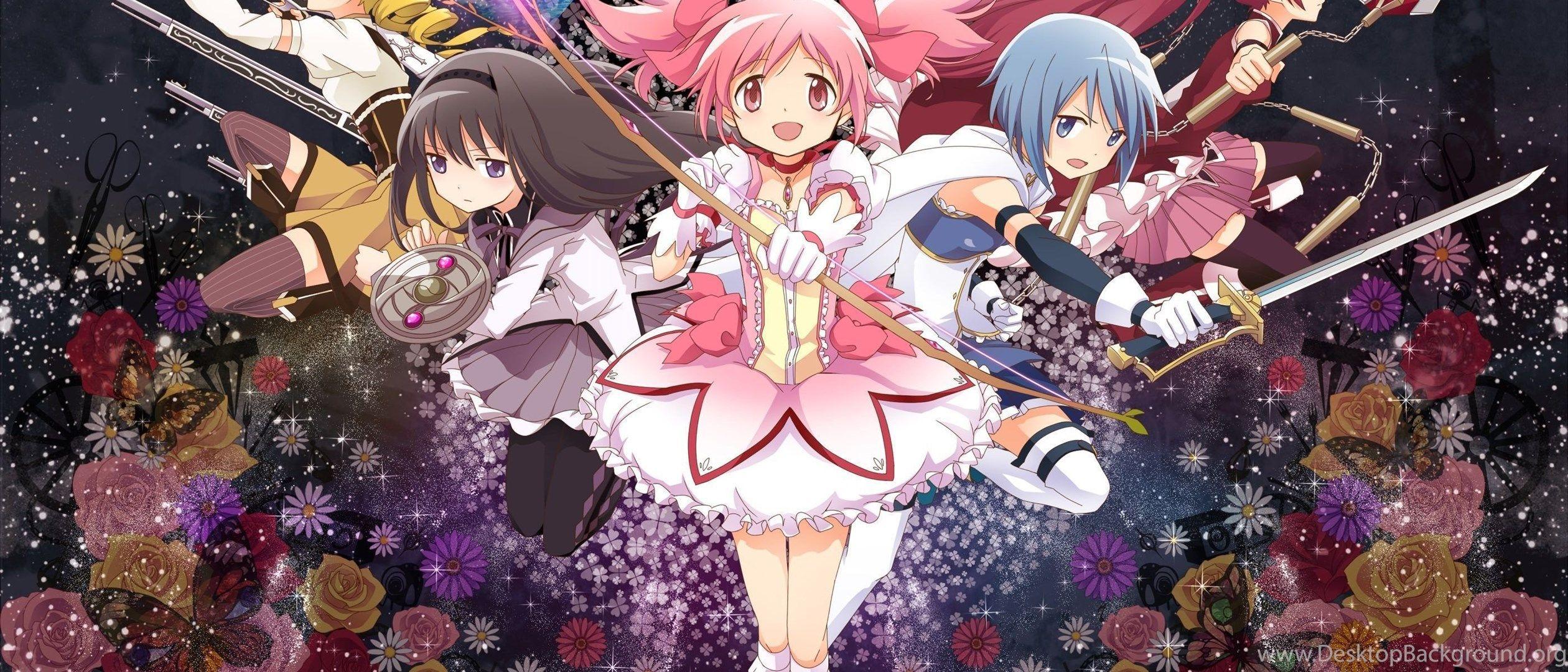 2520x1080 Puella Magi Madoka Magica HD Wallpaper Desktop Background