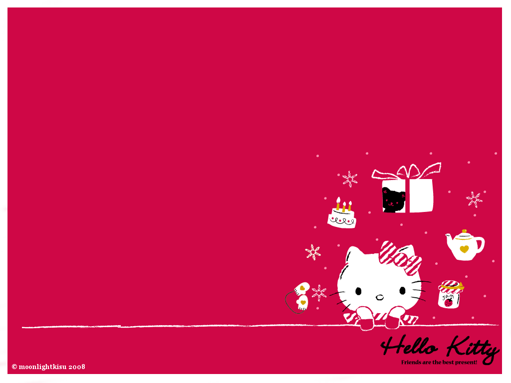 1024x768 Hello Kitty Loft: Hello Kitty Christmas Wallpaper