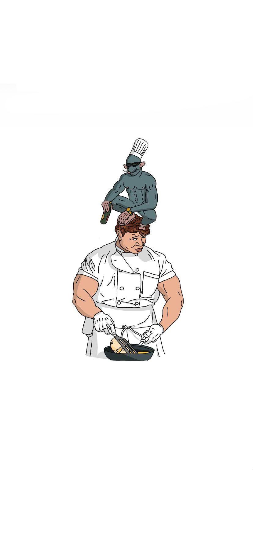 828x1792 Buff ratatouille wallpaper