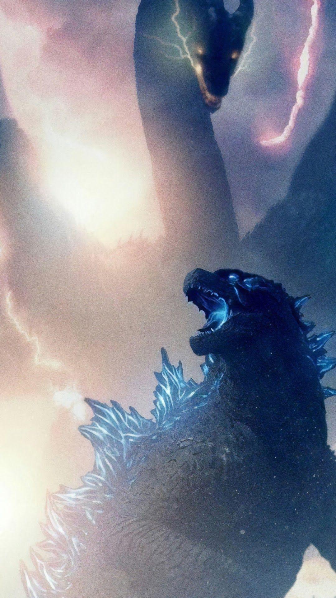 1080x1920 Godzilla vs. King Ghidorah Godzilla: King of the Monsters 4K Wallpaper