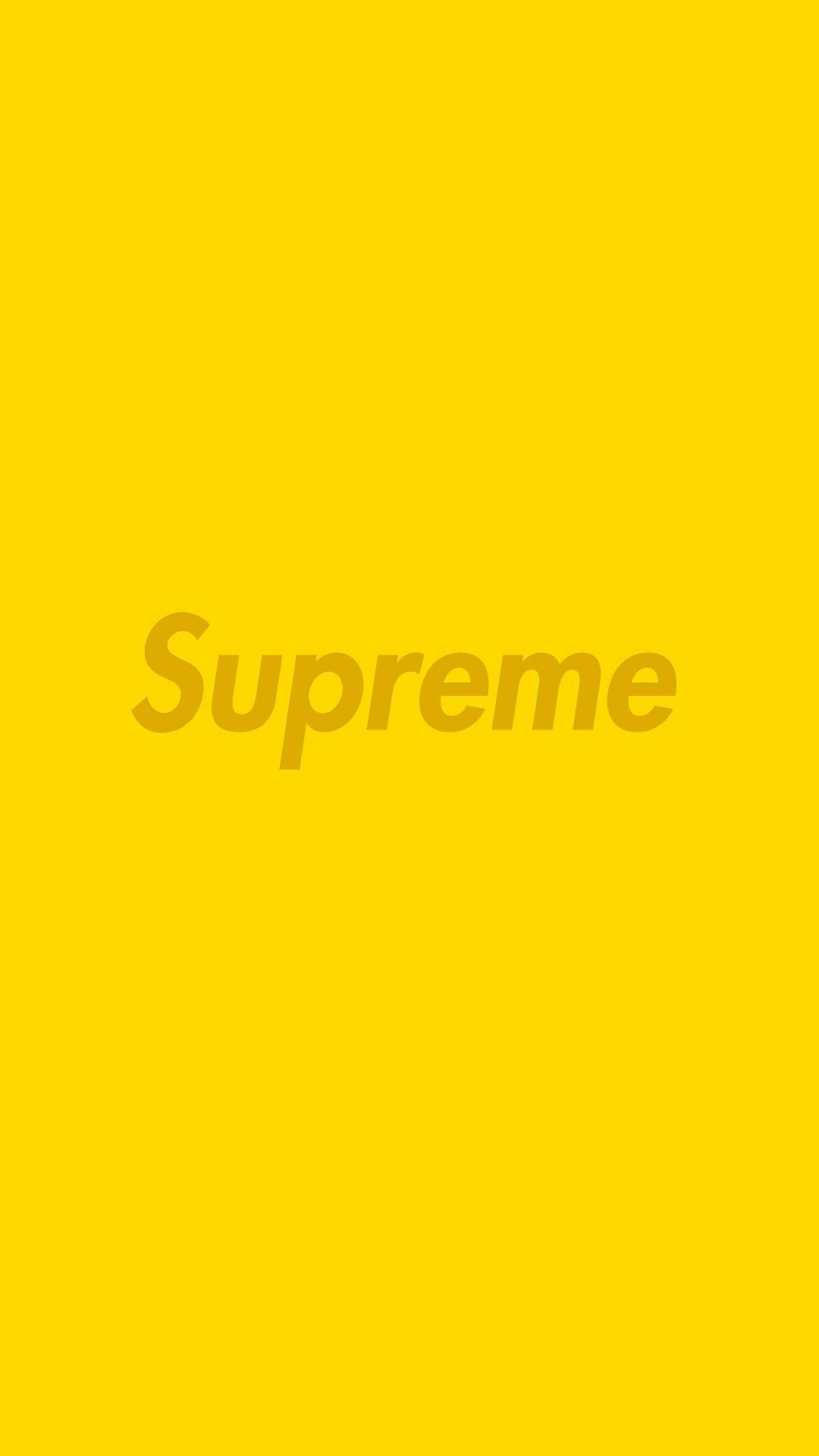 Yellow Supreme Wallpapers Top Free Yellow Supreme Backgrounds