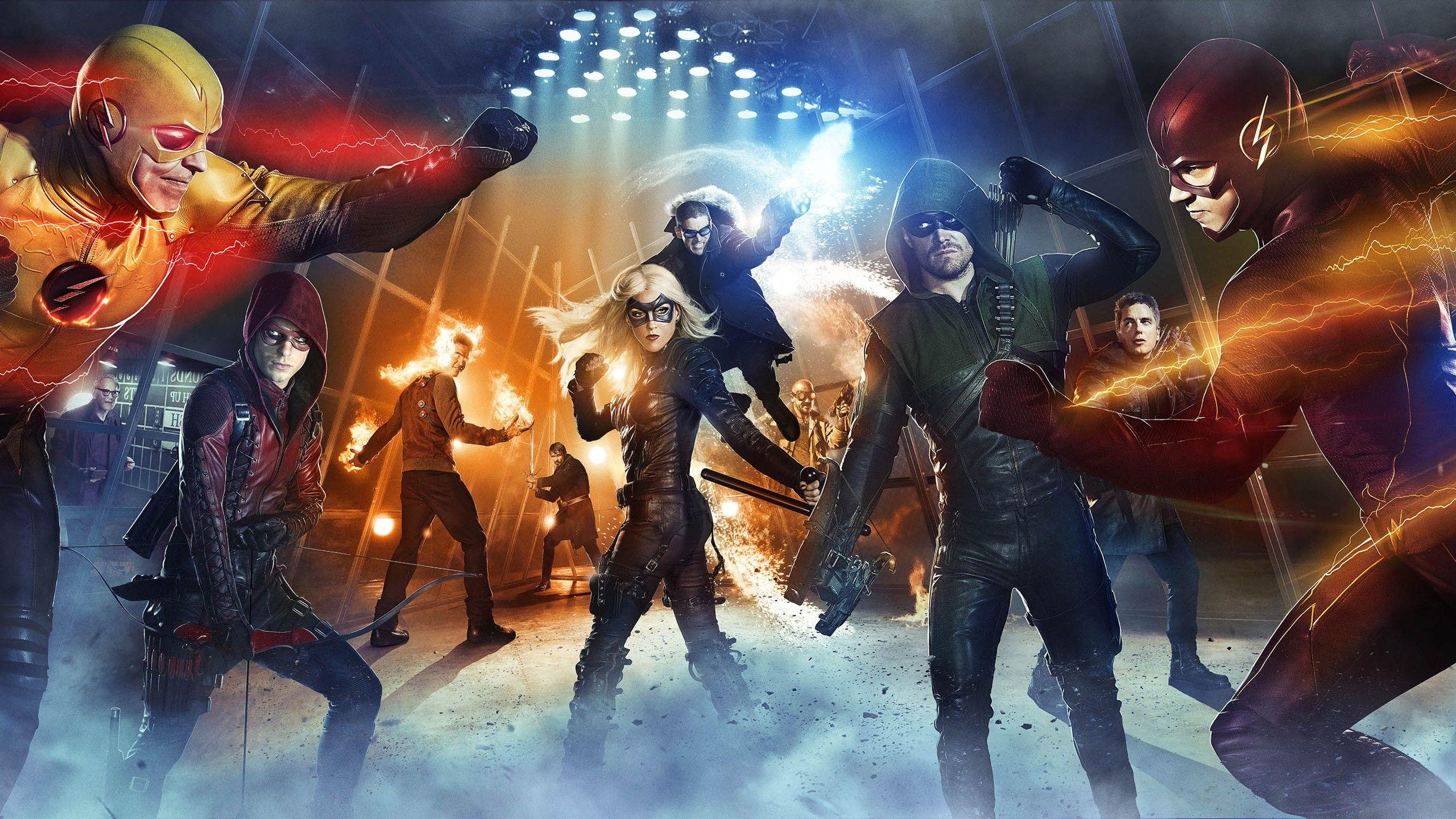 2560x1440 The Flash Arrow Wallpaper