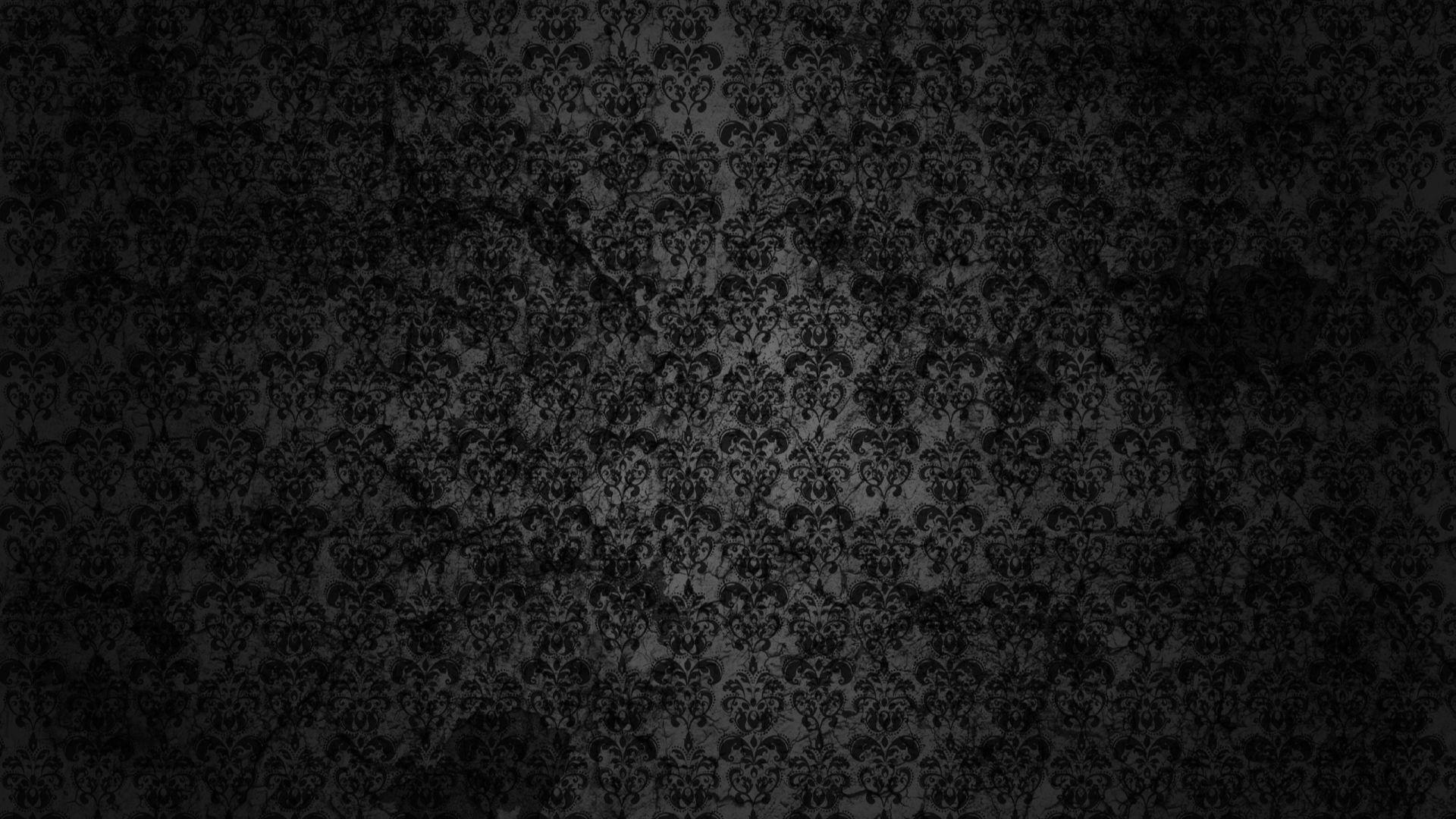1920x1080 Black Floral Grunge MacBook Air Wallpaper Download