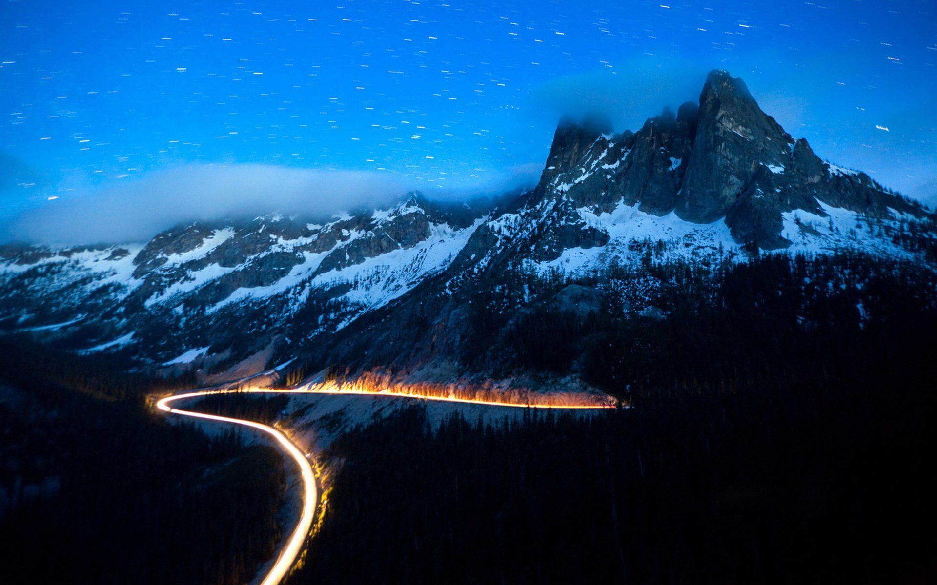 1920x1200 Wallpaper Id - Cascades National Park At Night Wallpaper & Background Download