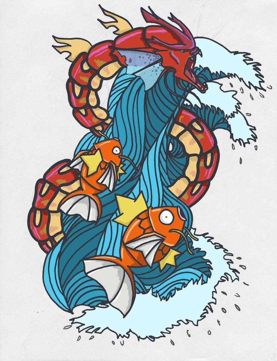 900x1174 magikarp and gyarados art water pokemon shinny. Pokemon tattoo, Red gyarados, Cute pokemon wallpaper