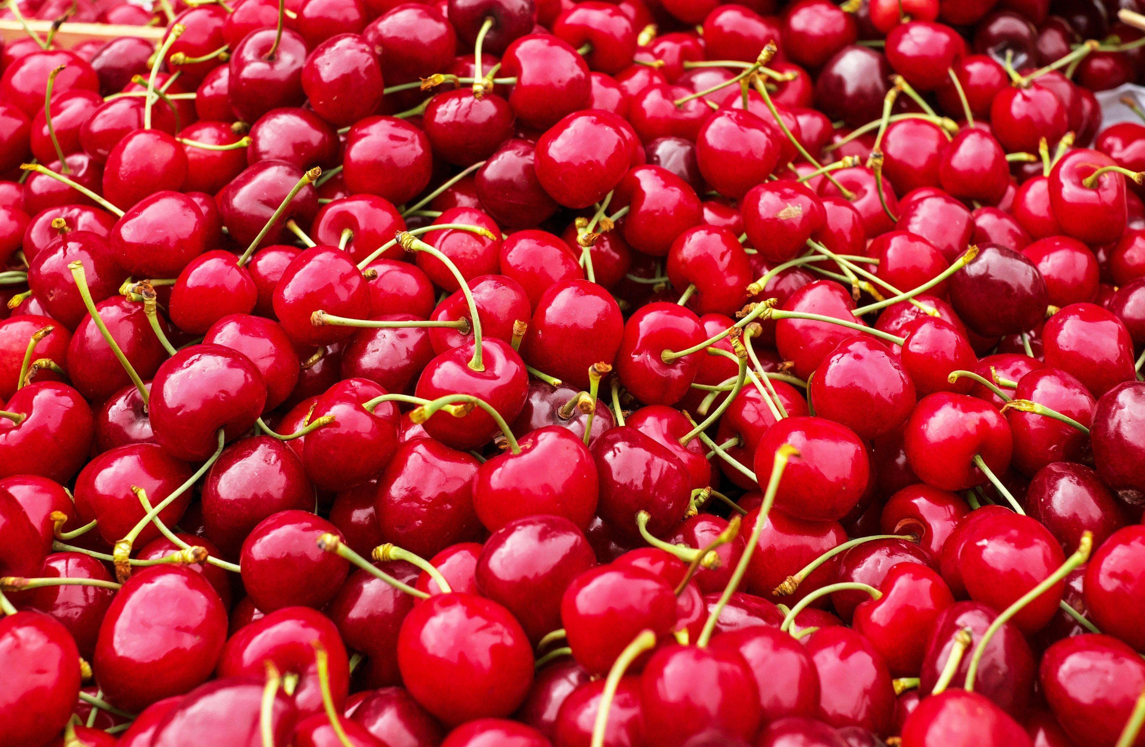 3840x2506 Wallpaper / cherries sweet cherries heart cherries fruit red 4k wallpaper