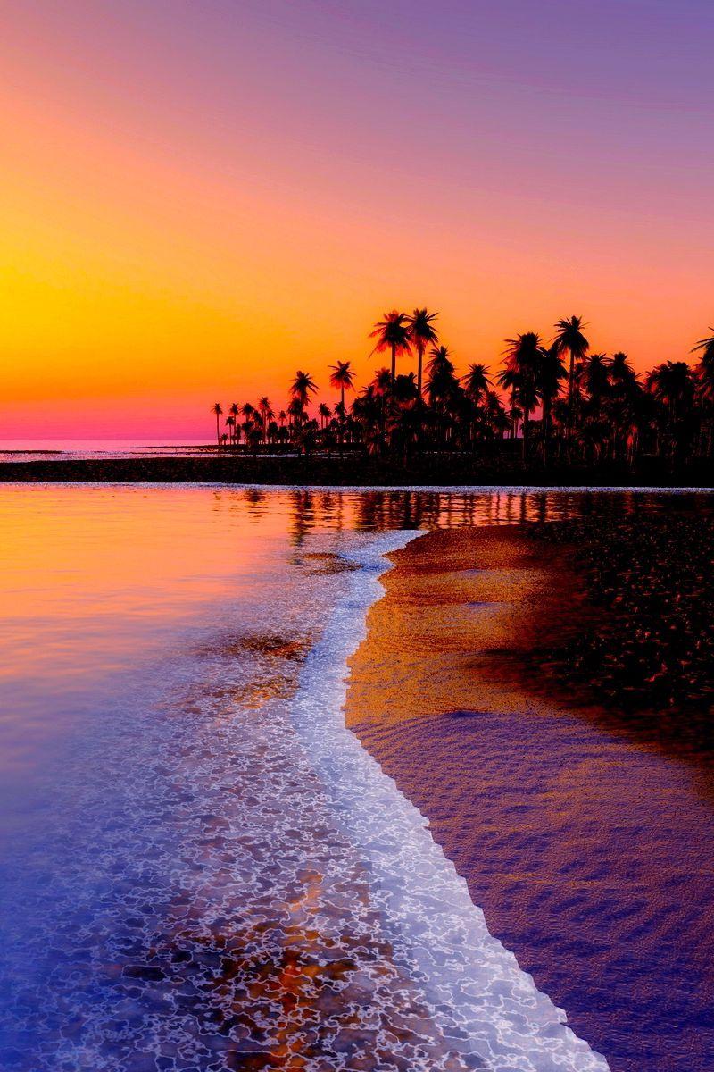 800x1200 Beach Sunset Hình Nền HD iPhone