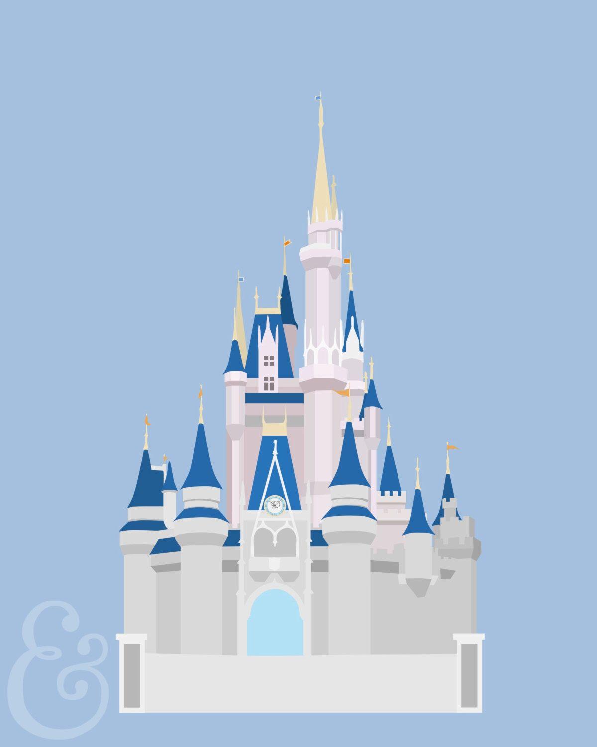 Minimalist Disney Castle Wallpapers - Top Free Minimalist Disney Castle  Backgrounds - WallpaperAccess