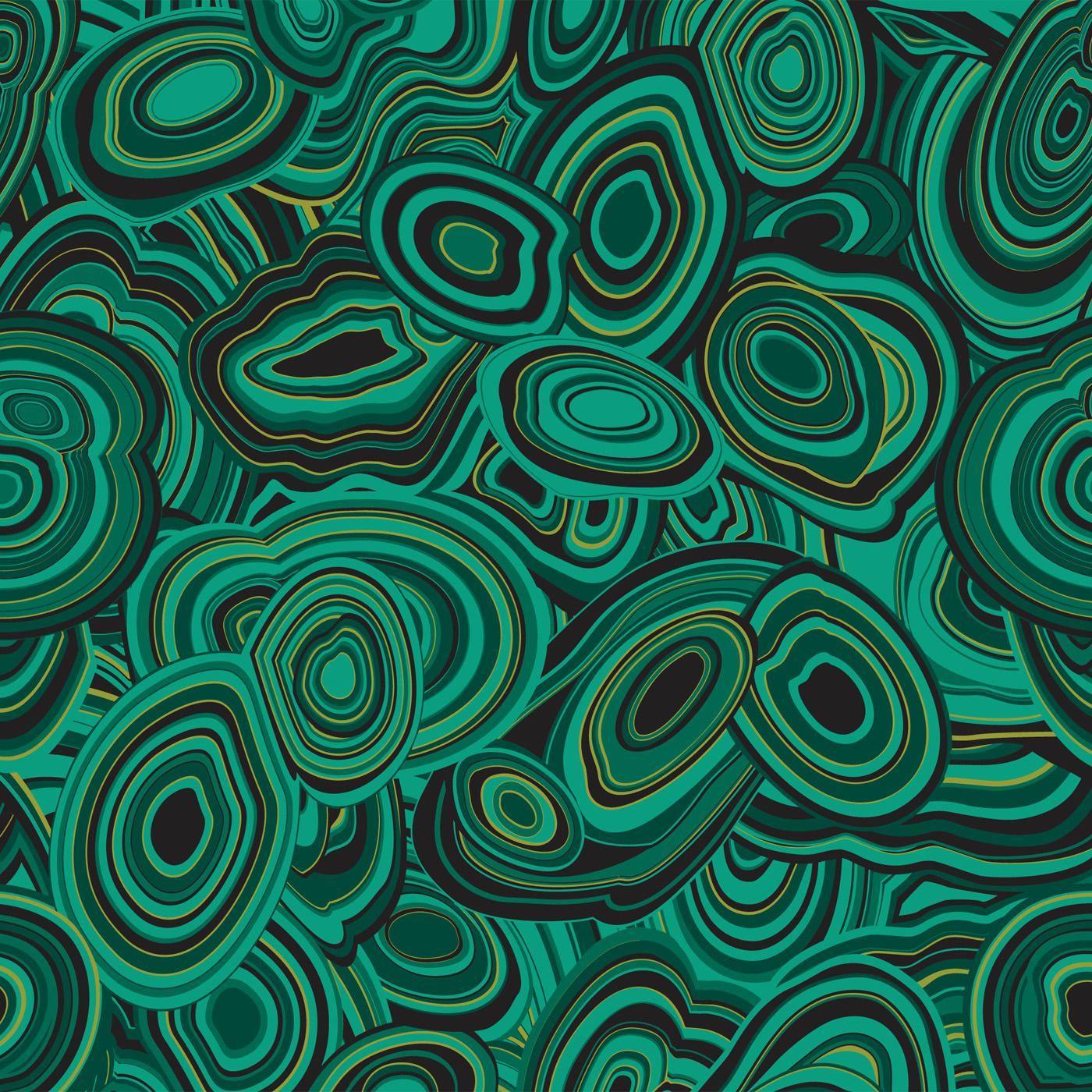 Green Malachite Wallpaper Design Ideas