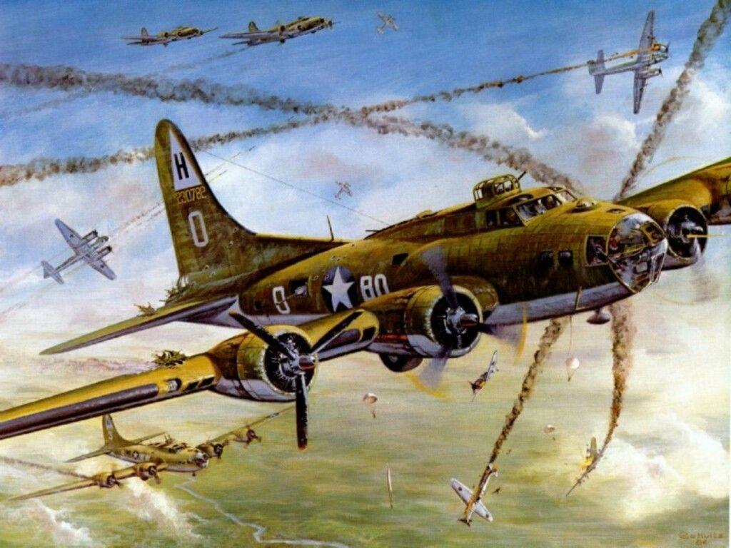 1024x768 b17 aircraft, Aircraft art, Aircraft