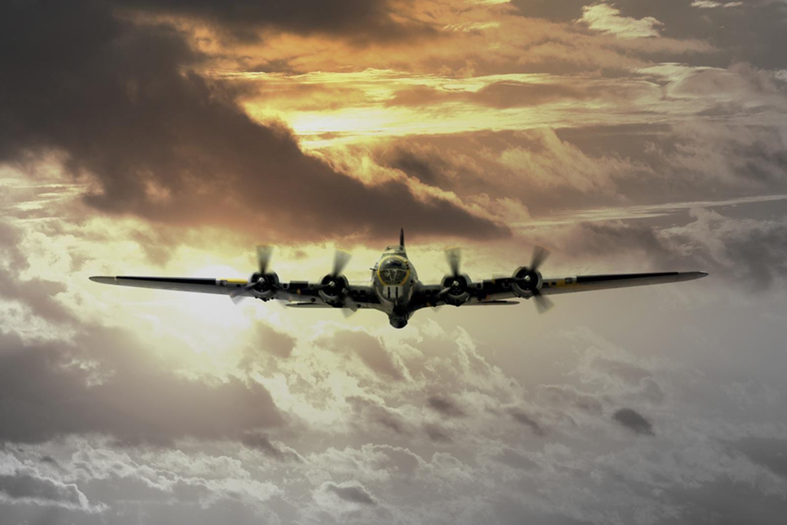 Wallpaper  park vehicle photography clouds airplane sun rays  military aircraft Boeing B 17 Flying Fortress legends air force  Aviator Flight aviation helicopter atmosphere of earth aircraft  engine rotorcraft 1600x900  nightelf87 