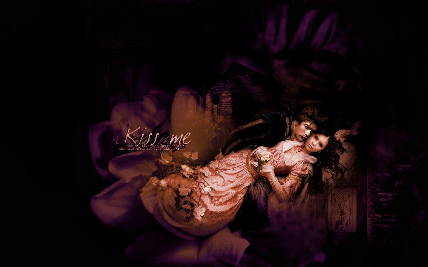 1440x900 Damon & Elena Wallpaper: Damon & Elena. Vampire diaries seasons, Vampire diaries damon, Vampire diaries wallpaper