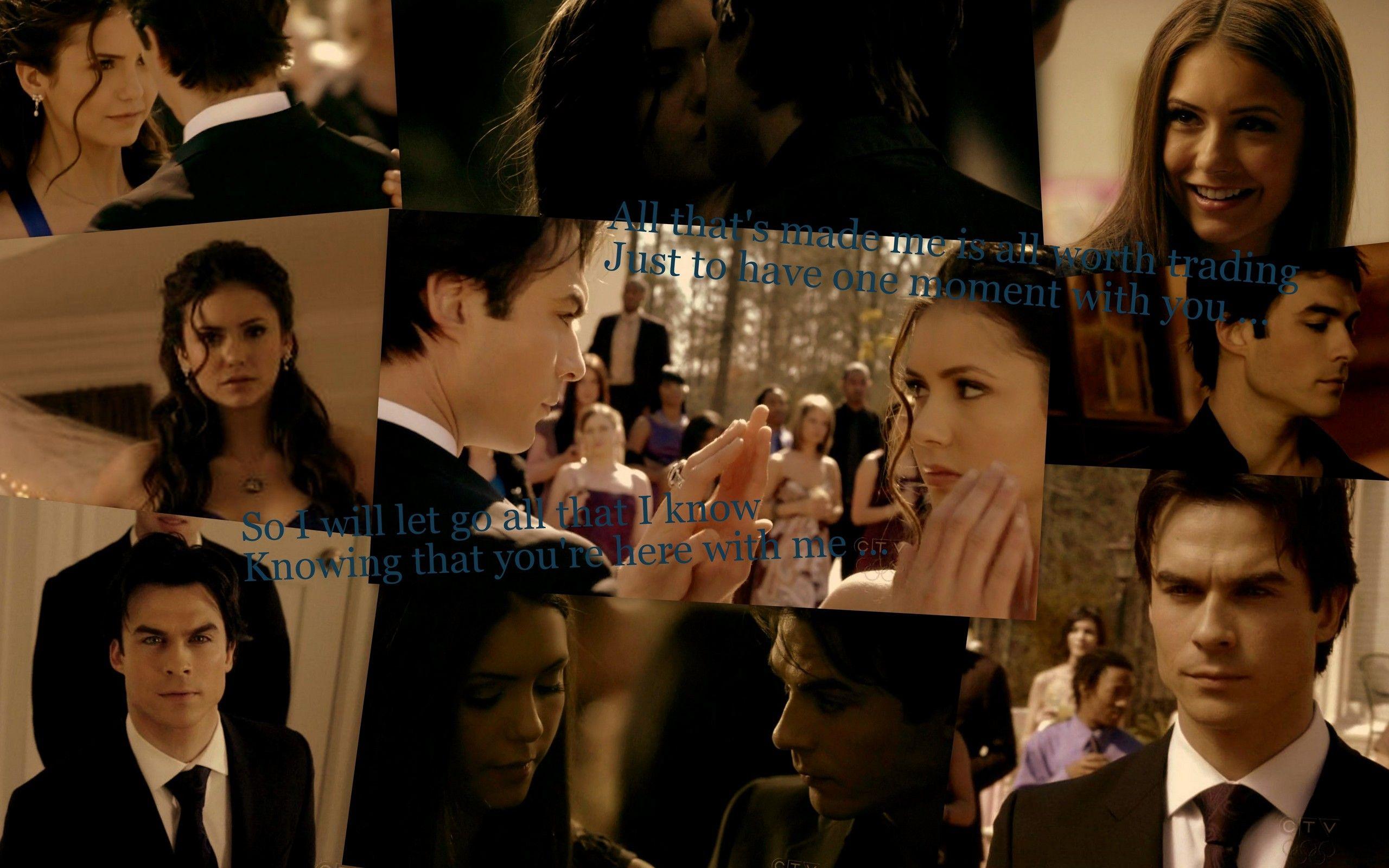 2560x1600 Vampire Diaries Wallpaper Damon And Elena