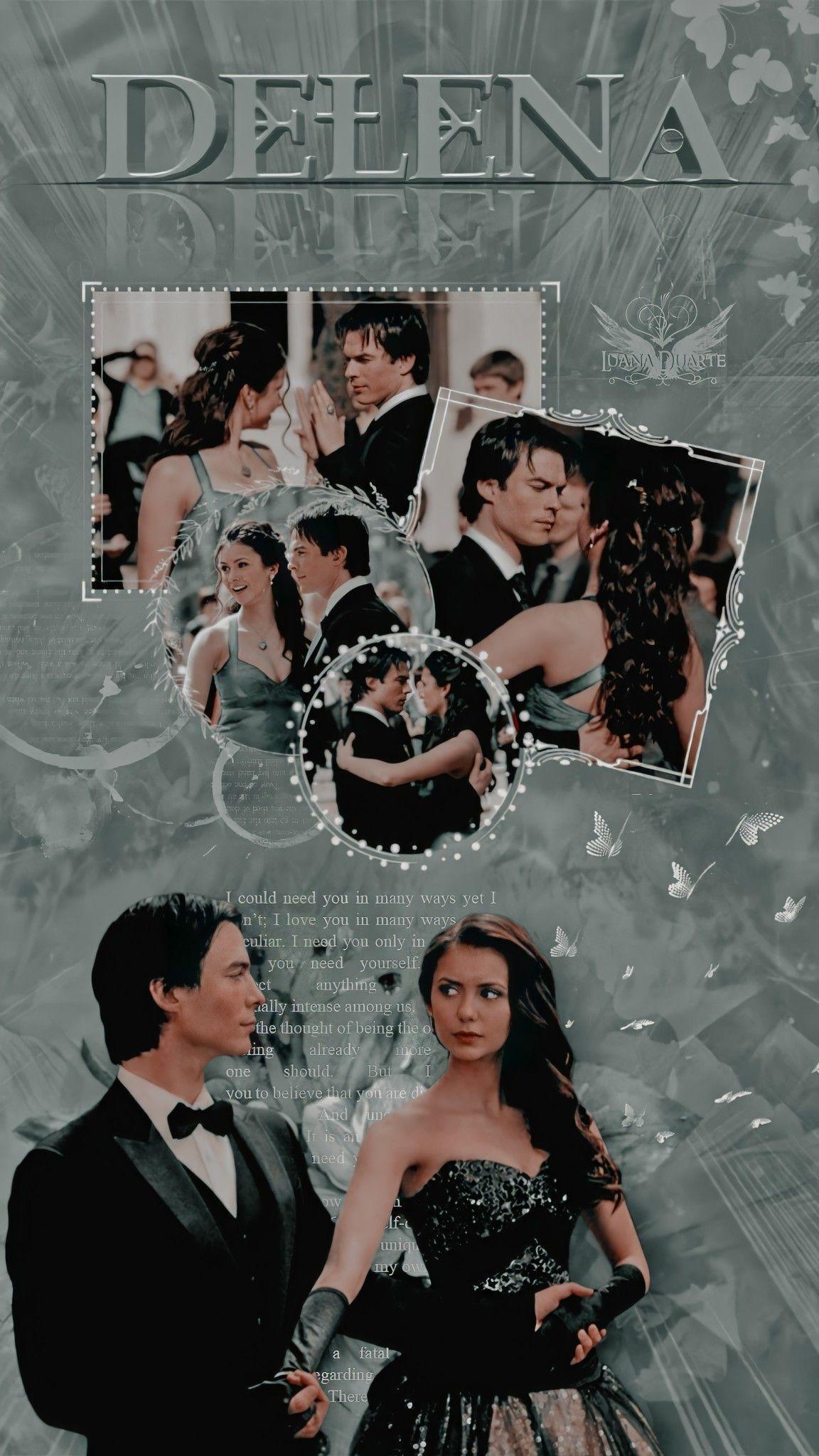 1152x2048 Wallpaper Delena. Vampire diaries wallpaper, Delena, Damon salvatore vampire diaries