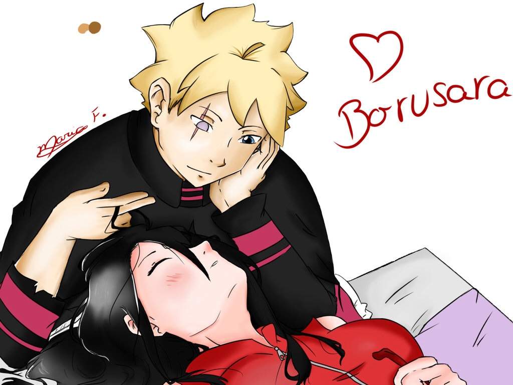 1024x768 Boruto x sarada