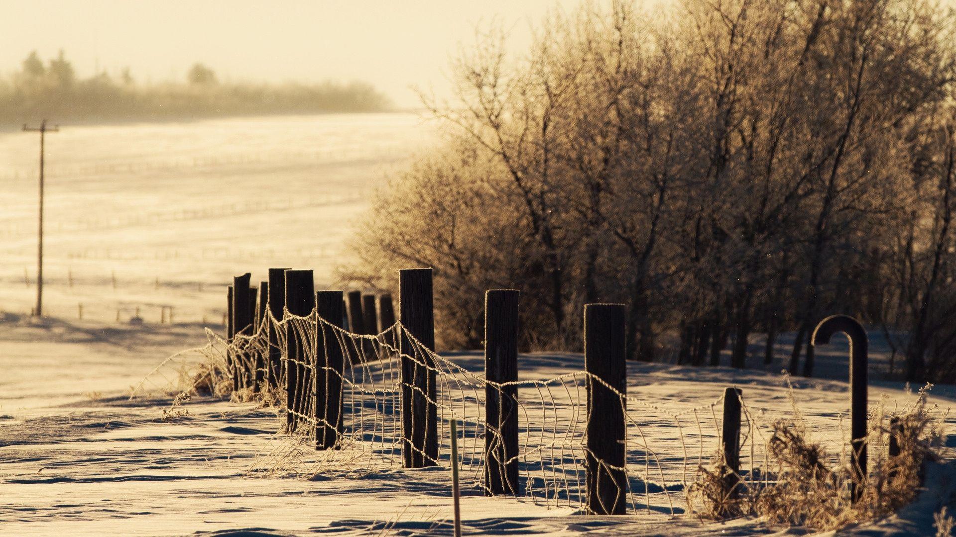 Winter Fence Wallpapers - Top Free Winter Fence Backgrounds ...