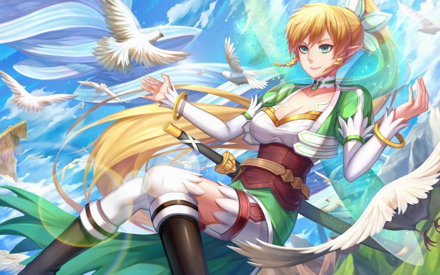 1440x900 Leafa (SAO) wallpaper 1440x900 desktop background
