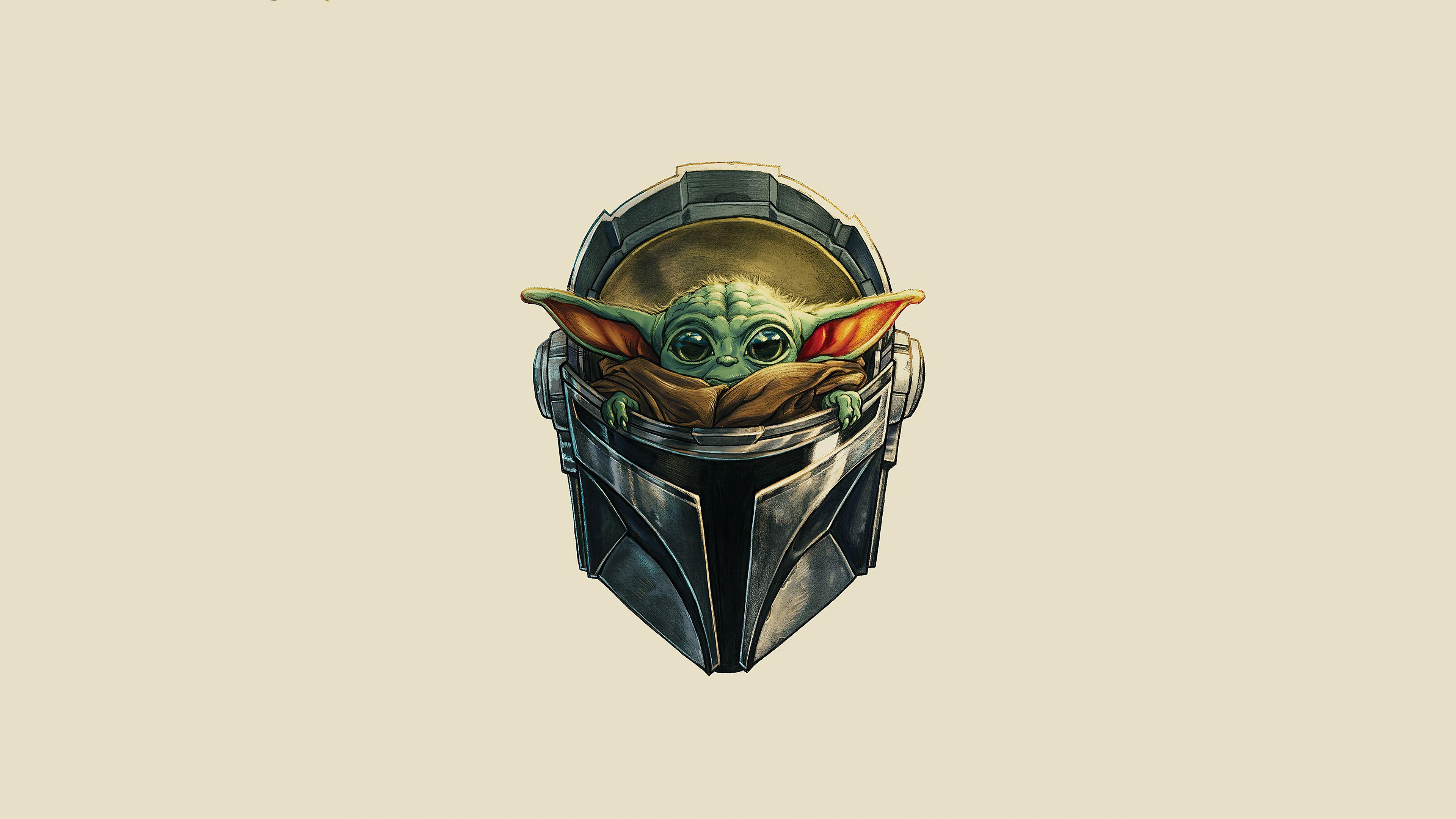 3840x2160 The Mandalorian Yoda Helmet 4k, HD Tv Shows, 4k Wallpaper, Image, Background, Photo and Picture