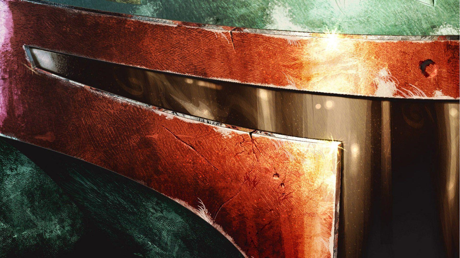 1920x1080 Star Wars helmet Boba Fett wallpaperx1080