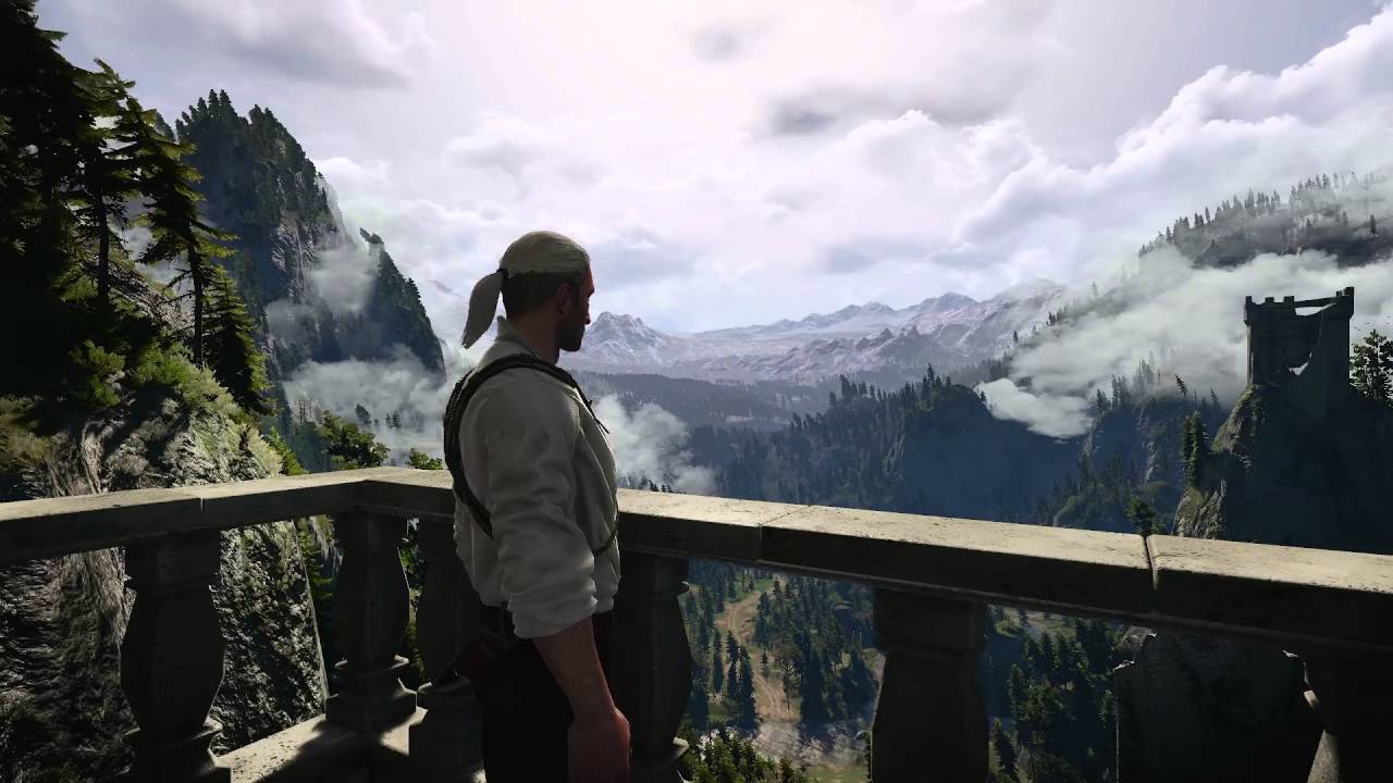 1280x720 Witcher 3: Kaer Morhen view Animated Wallpaper [Rough transition]