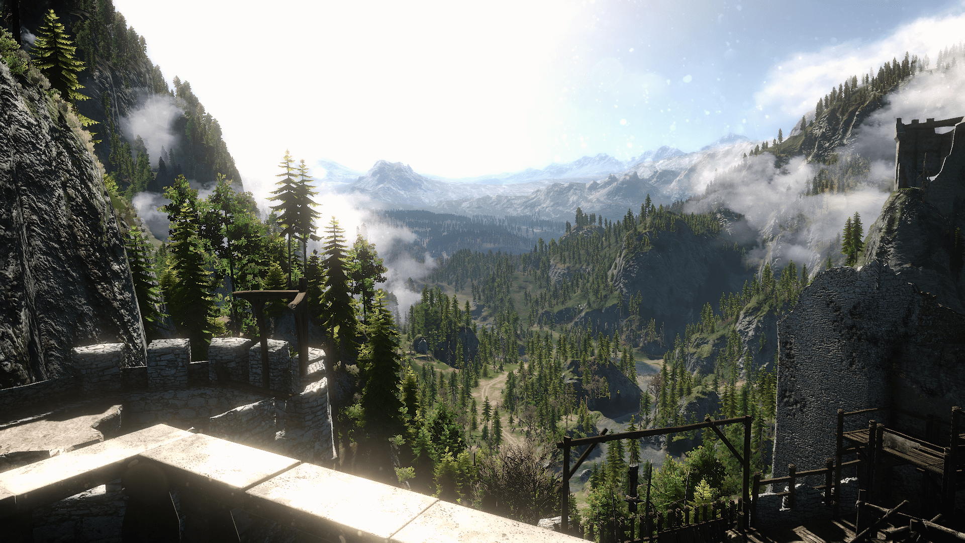 1920x1080 Kaer Morhen Balcony View Video Game The Witcher 3: Wild Hunt The Witcher Wallpaper. The witcher, The witcher Witcher 3 wild hunt