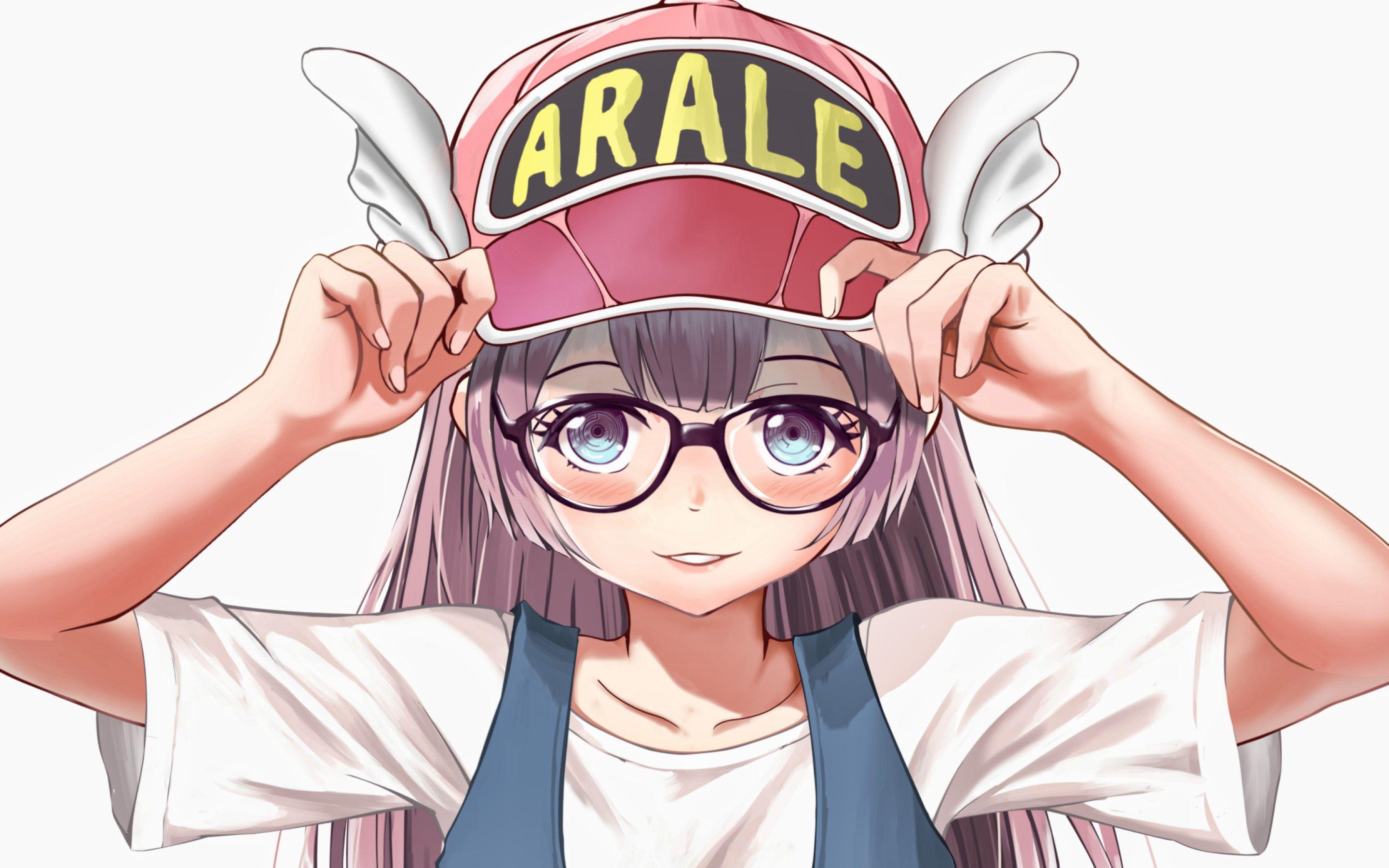 2880x1800 Download wallpaper Arale Norimaki, protagonist, Dr Slump, manga, artwork, Dr Slump characters for desktop with resolution 2880x1800. High Quality HD picture wallpaper