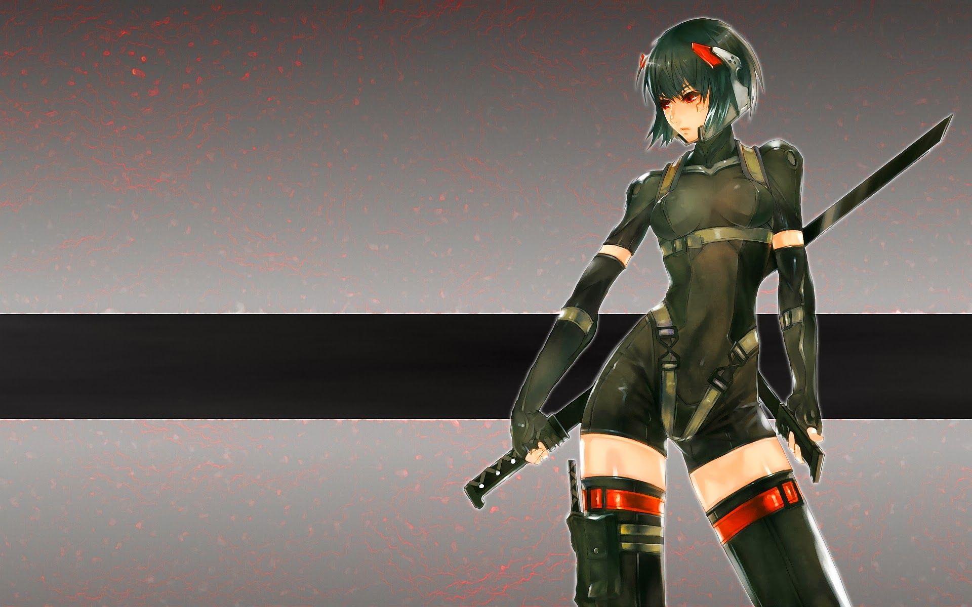 1920x1200 Anime Warrior Wallpaper