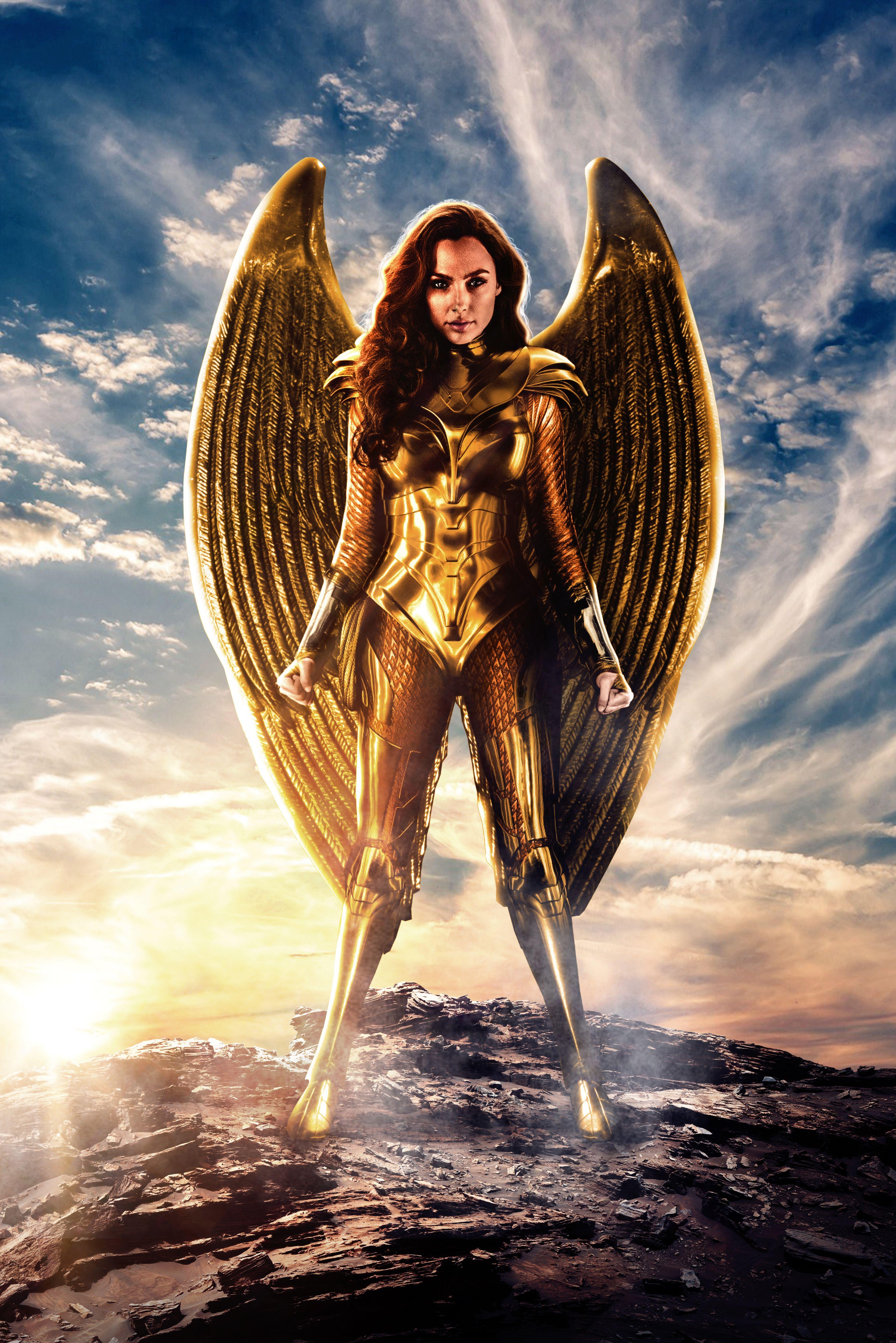 3840x5758 Wonder Woman Eagle Suit Wallpaper
