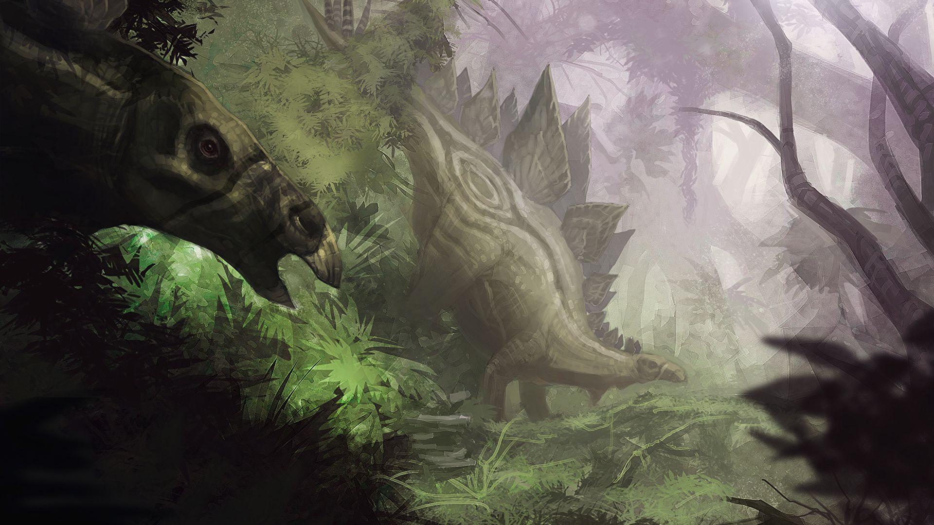 1920x1080 Picture Dinosaurs Stegosaurus Animals Ancient animals 1920x1080