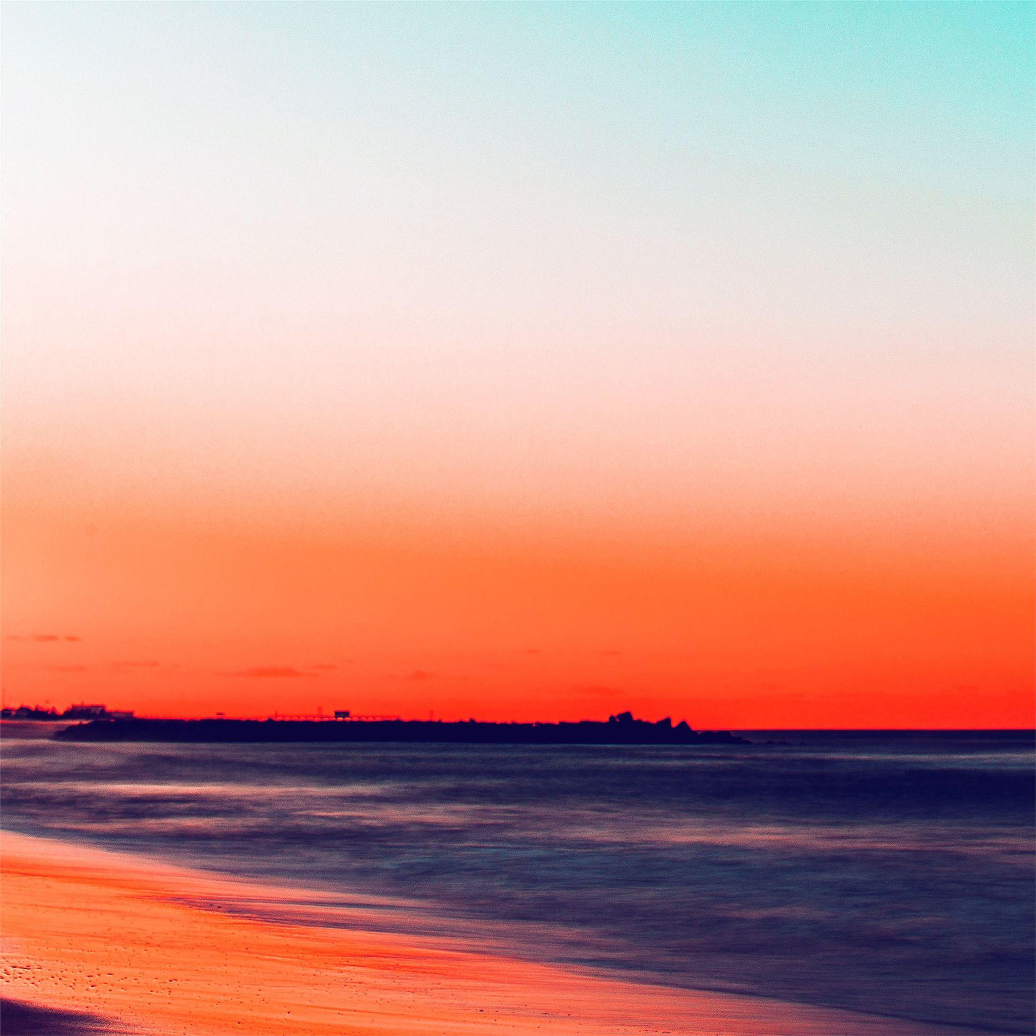 2048x2048 beach silent relaxing weather 4k iPad Wallpaper Free Download
